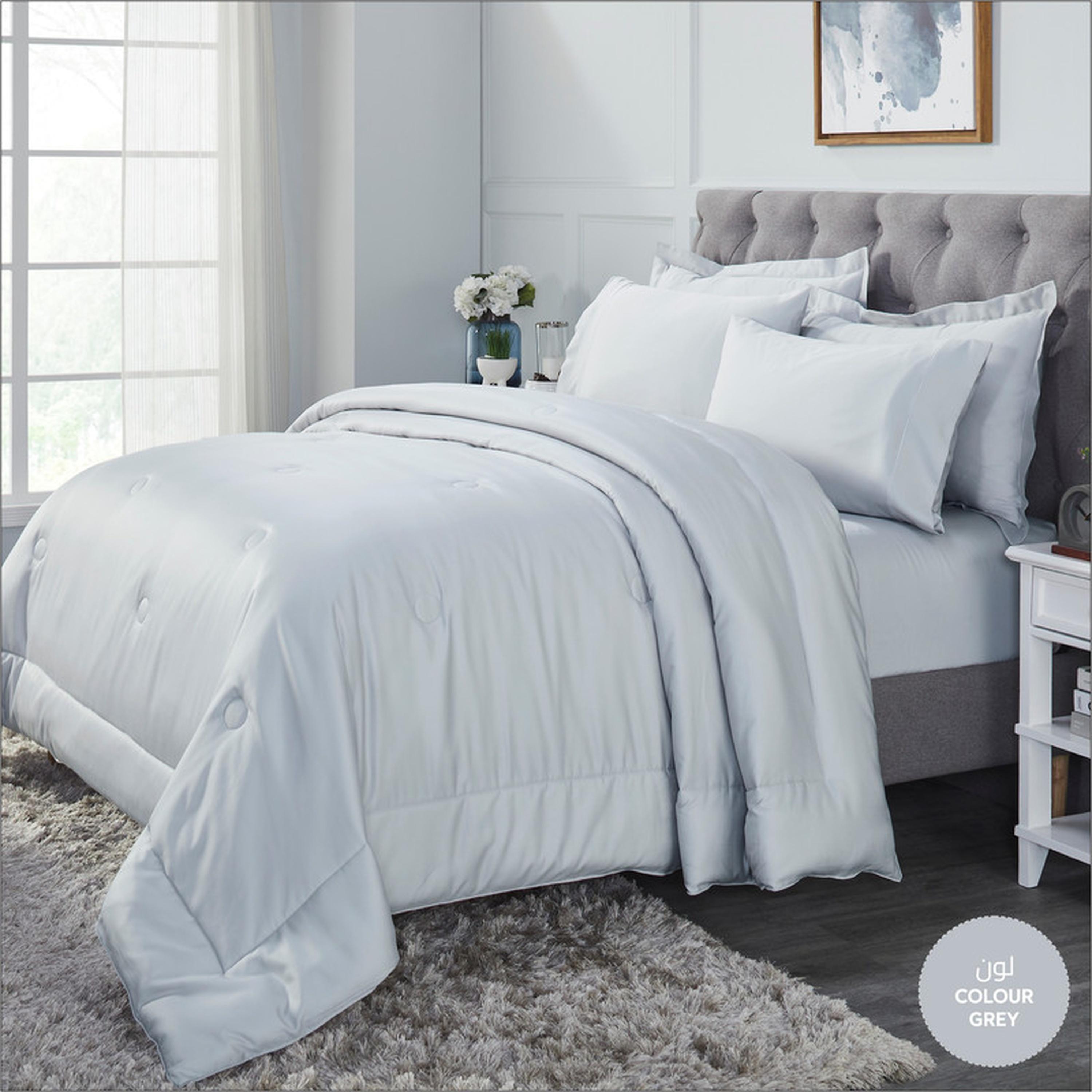 طقم لحاف كينج 6 قطع بعدد خيوط 300 من دونتيلا - 240×260 سم-household-bedding-comfortersandbedspreads-comforters-image-23