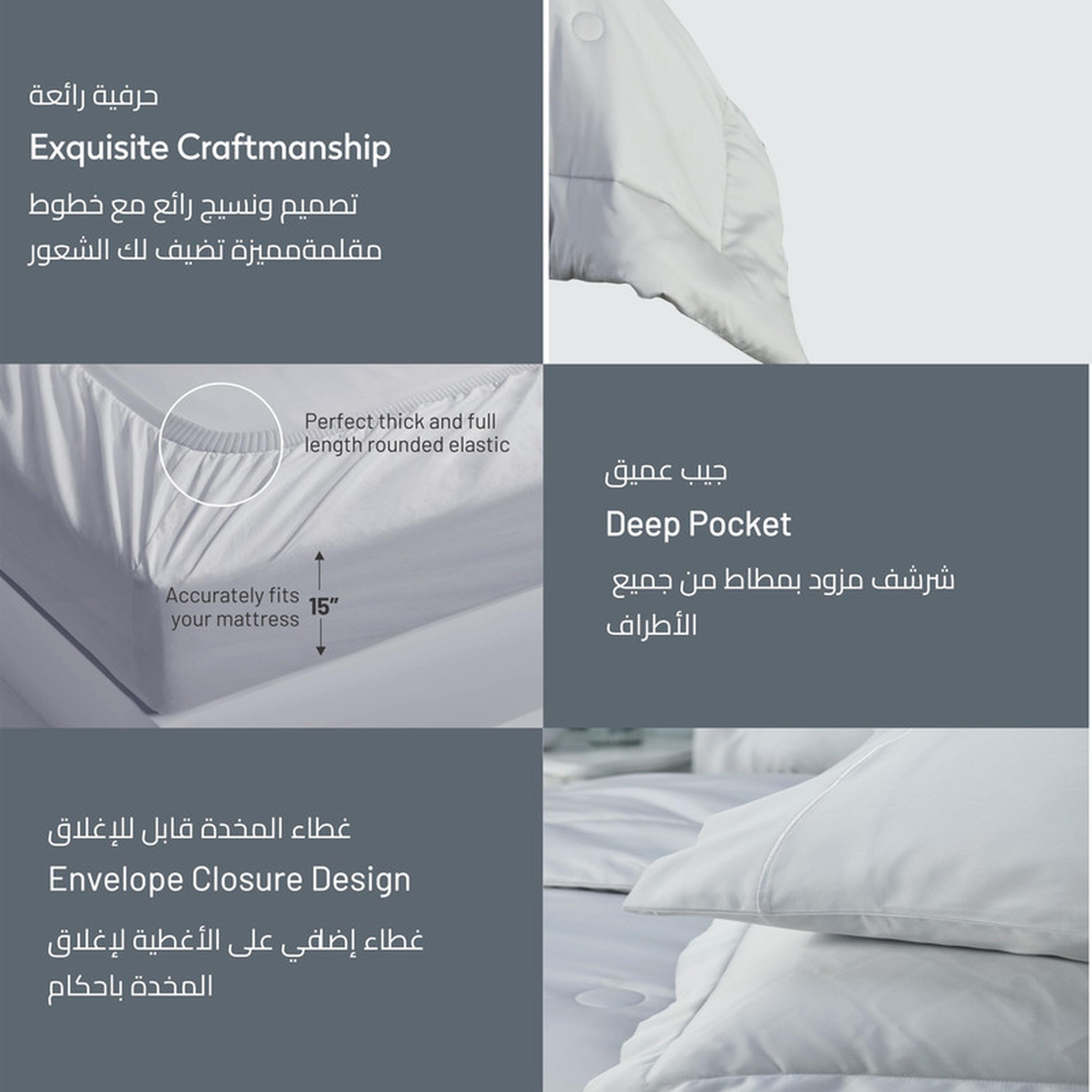 طقم لحاف كينج 6 قطع بعدد خيوط 300 من دونتيلا - 240×260 سم-household-bedding-comfortersandbedspreads-comforters-image-26