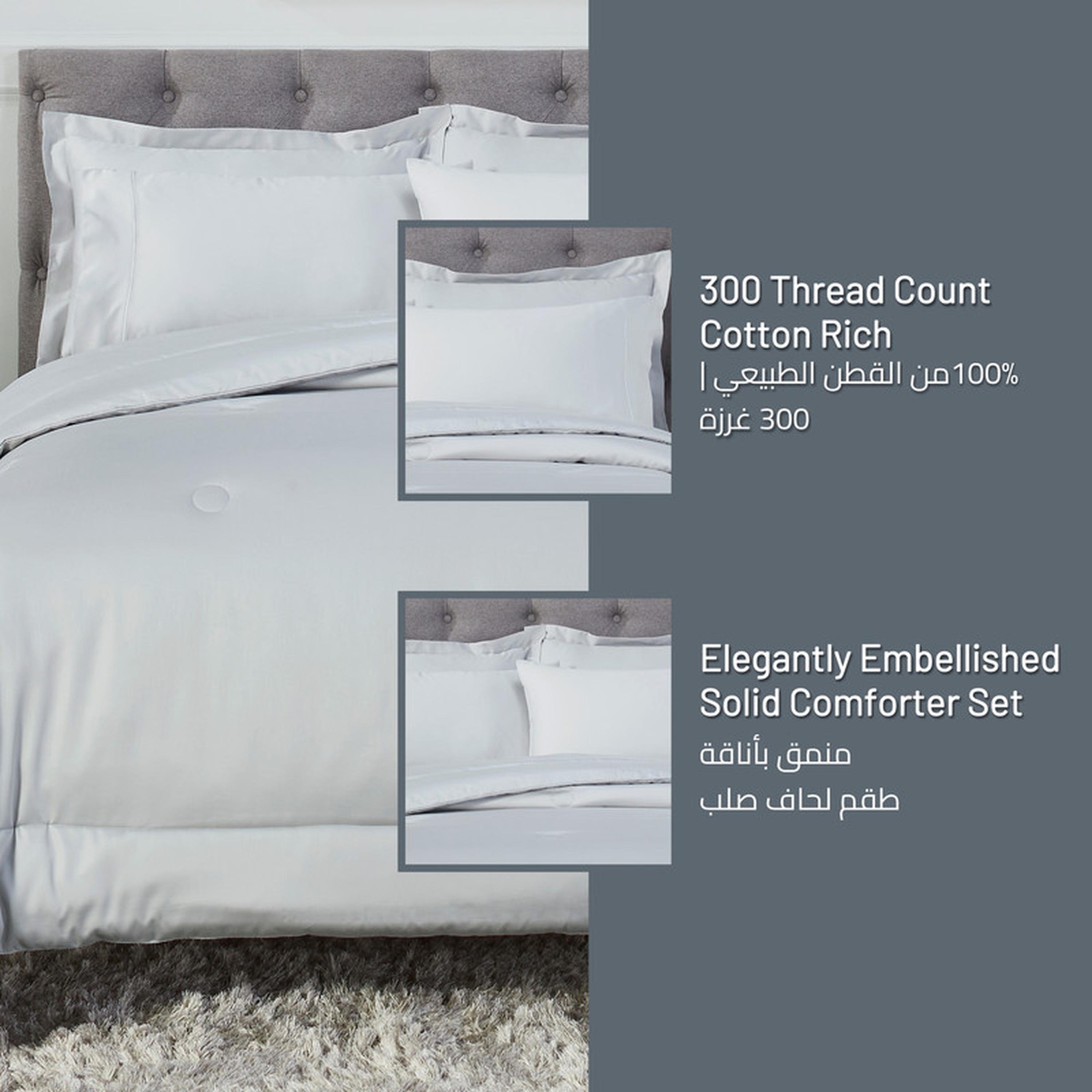 طقم لحاف كينج 6 قطع بعدد خيوط 300 من دونتيلا - 240×260 سم-household-bedding-comfortersandbedspreads-comforters-image-27