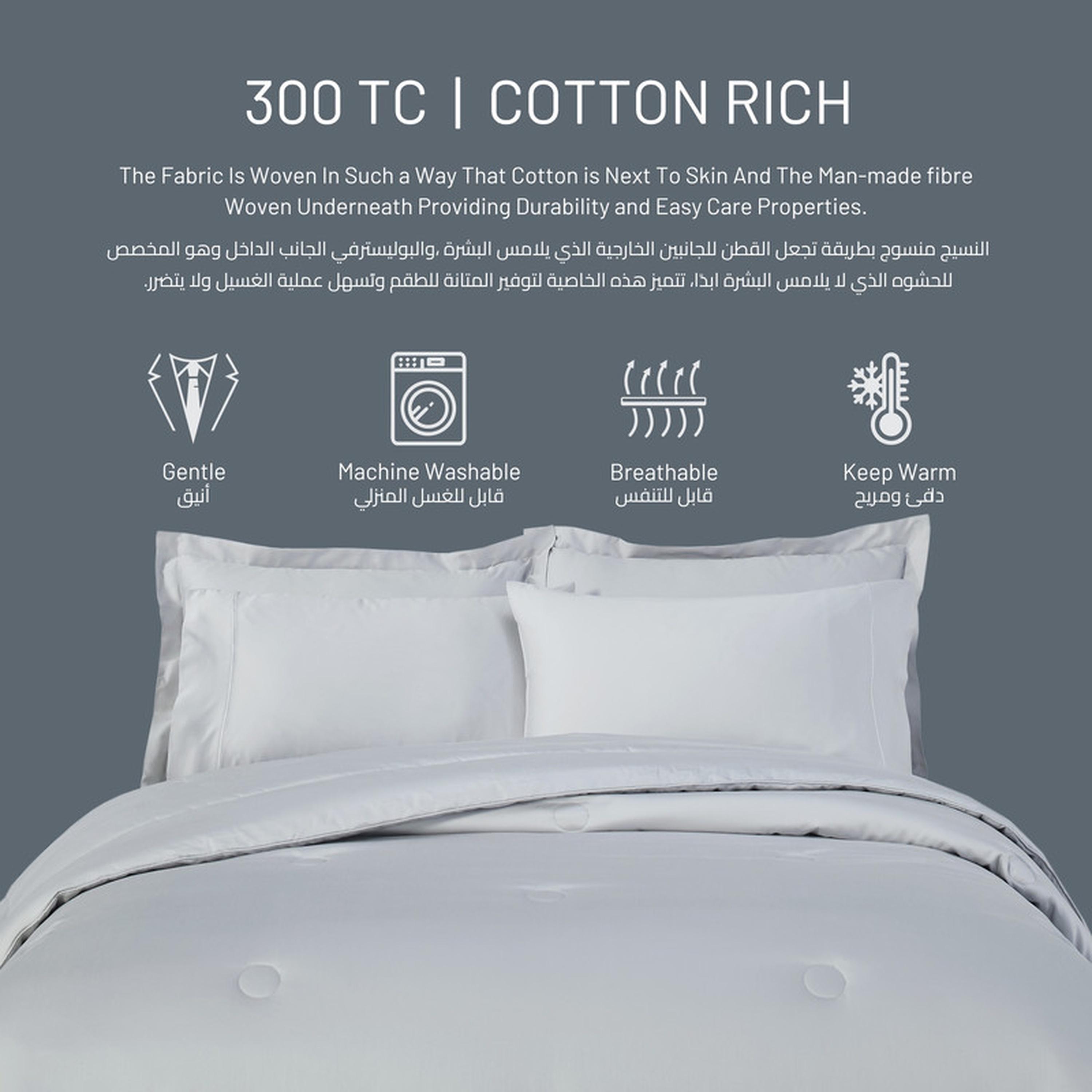 طقم لحاف كينج 6 قطع بعدد خيوط 300 من دونتيلا - 240×260 سم-household-bedding-comfortersandbedspreads-comforters-image-28