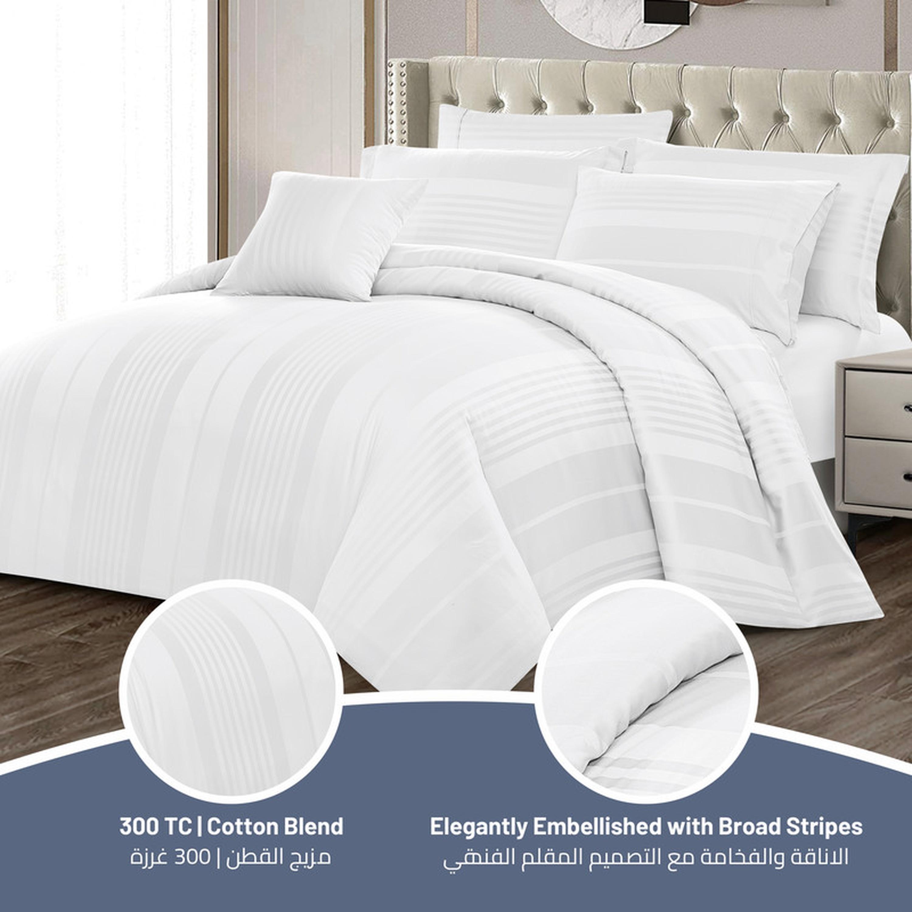 طقم لحاف كينج 6 قطع بعدد خيوط 300 من دونتيلا - 240×260 سم-household-bedding-comfortersandbedspreads-comforters-image-34