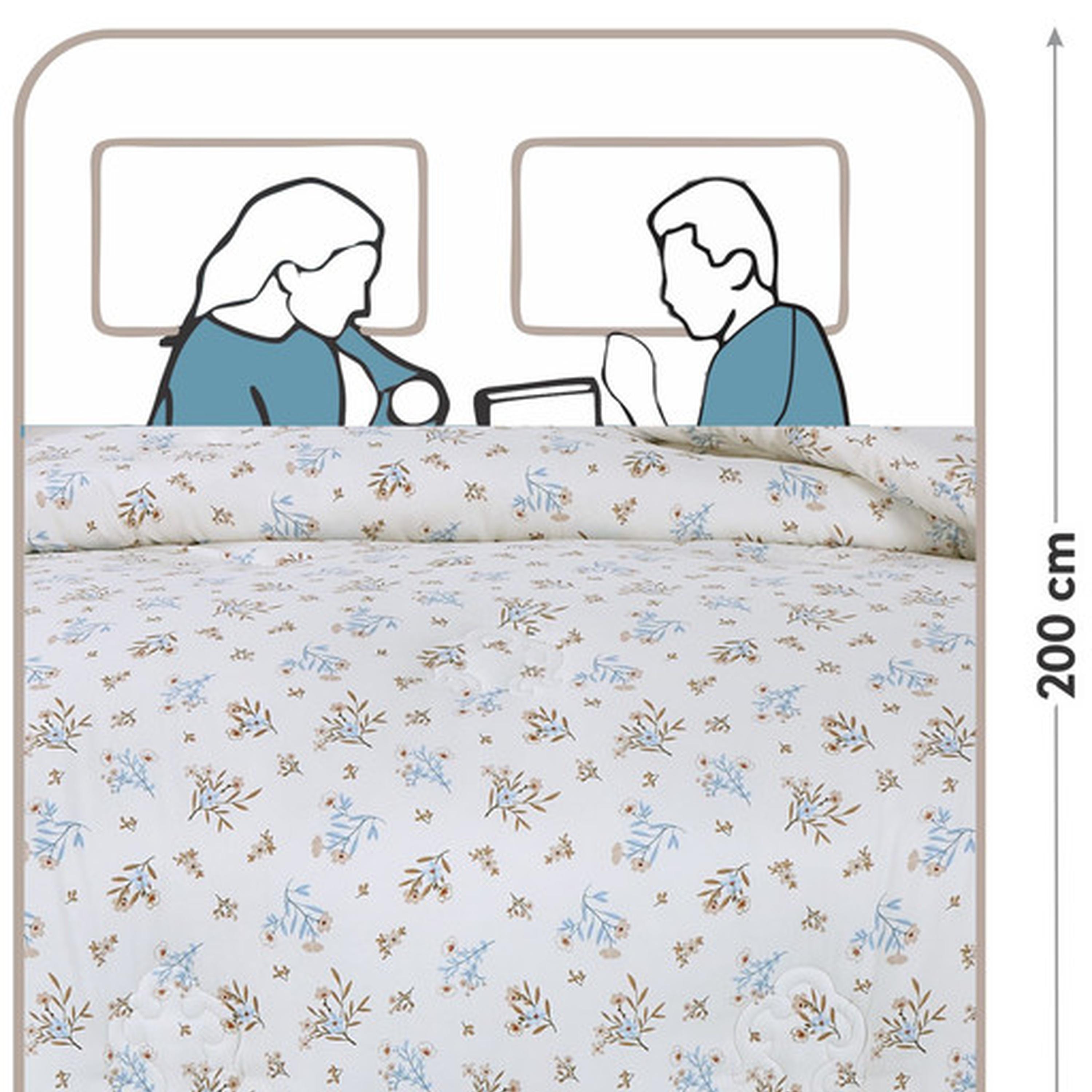 Floral Print 4-Piece Twin Comforter Set - 170x230 cms-household-bedding-comfortersandbedspreads-comforters-image-80