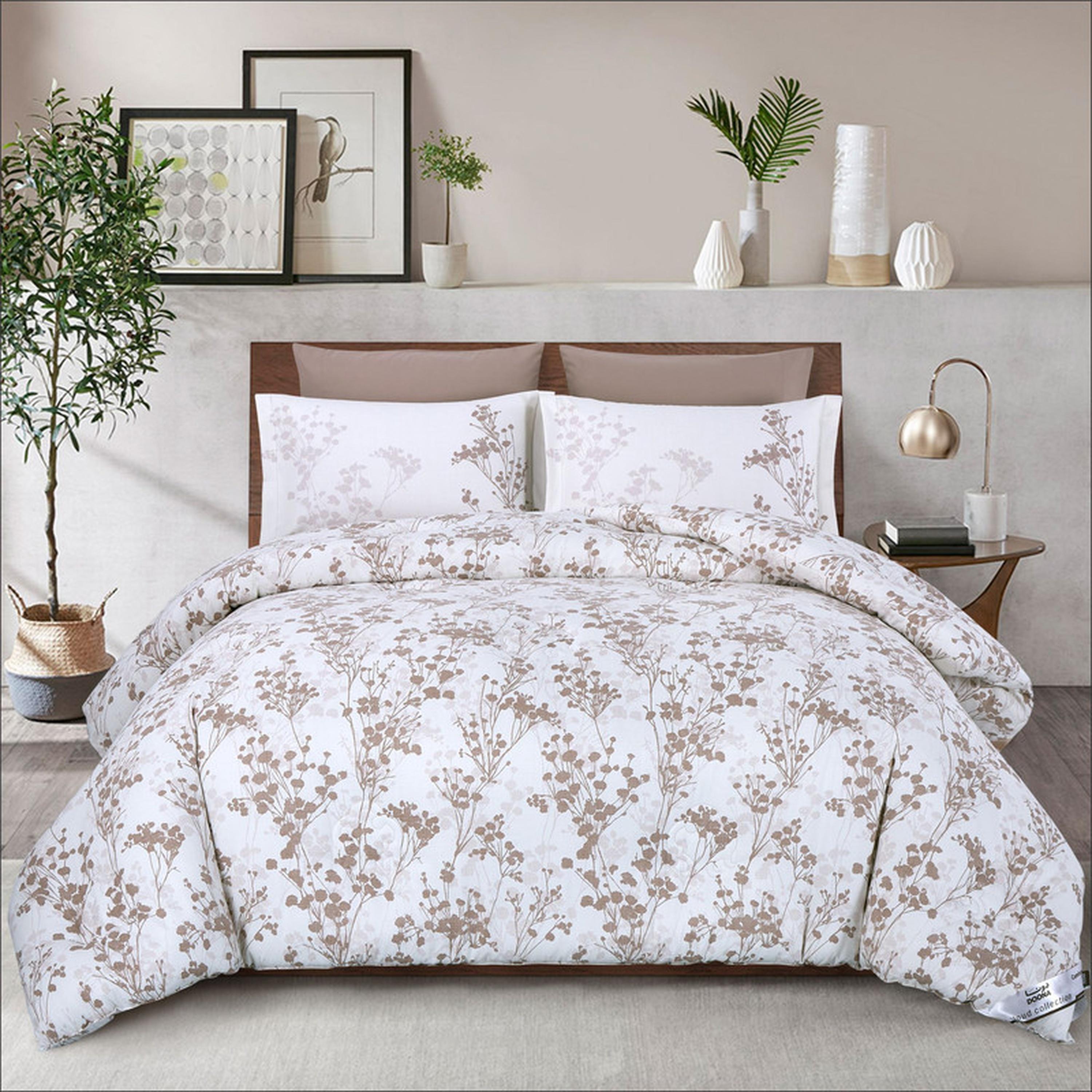 Floral Print 4-Piece Twin Comforter Set - 170x230 cms-household-bedding-comfortersandbedspreads-comforters-image-85