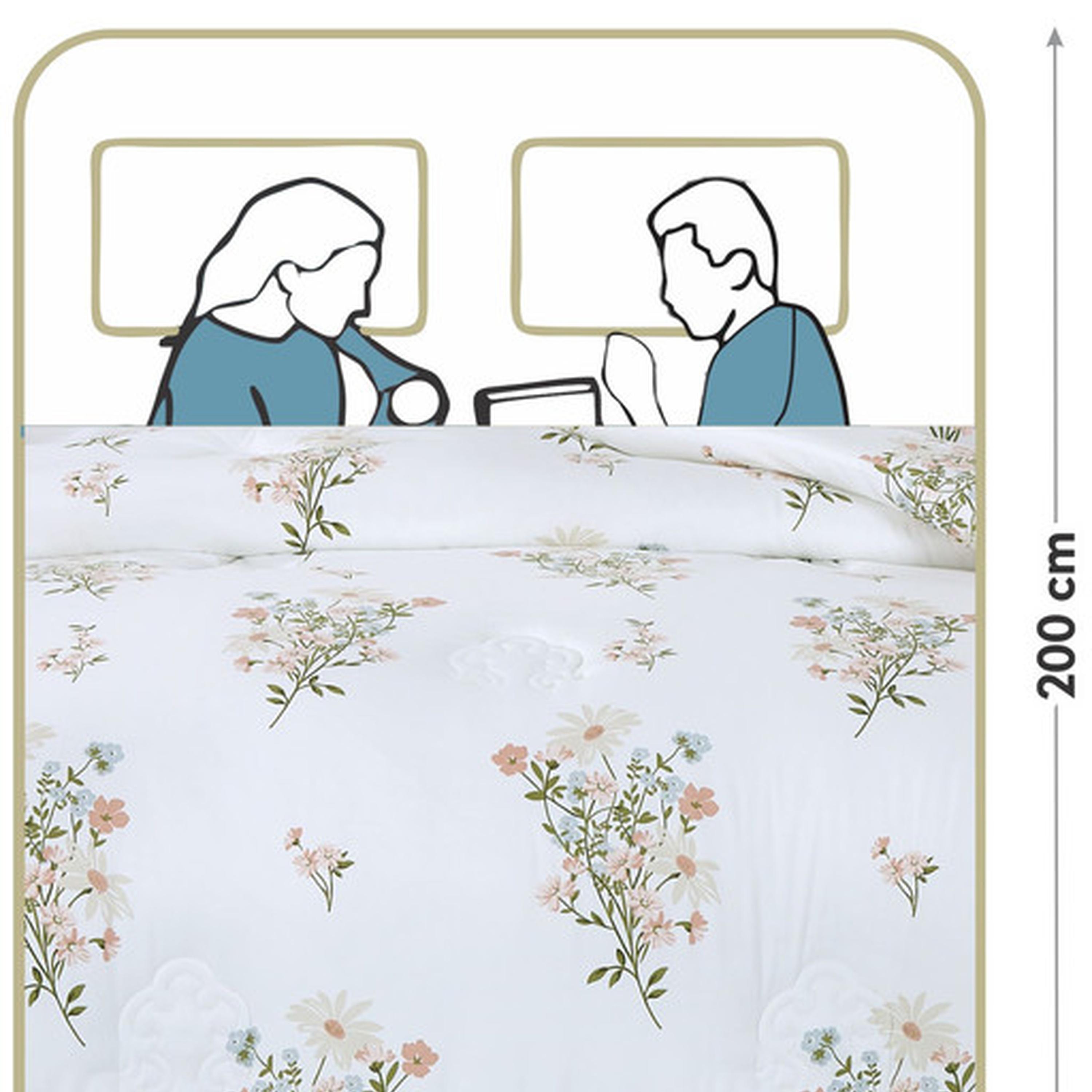 Floral Print 4-Piece Twin Comforter Set - 170x230 cms-household-bedding-comfortersandbedspreads-comforters-image-94