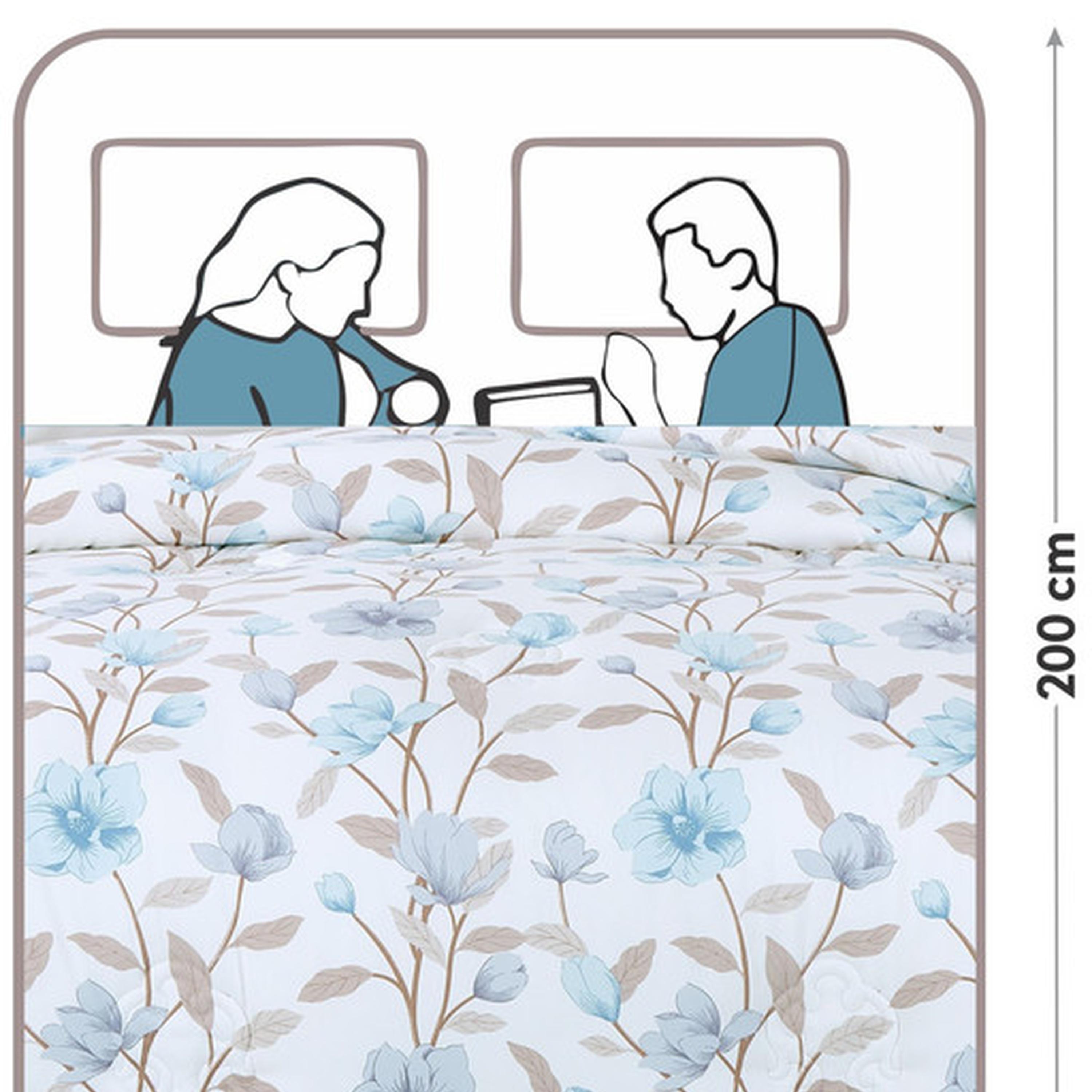 Floral Print 4-Piece Twin Comforter Set - 170x230 cms-household-bedding-comfortersandbedspreads-comforters-image-108