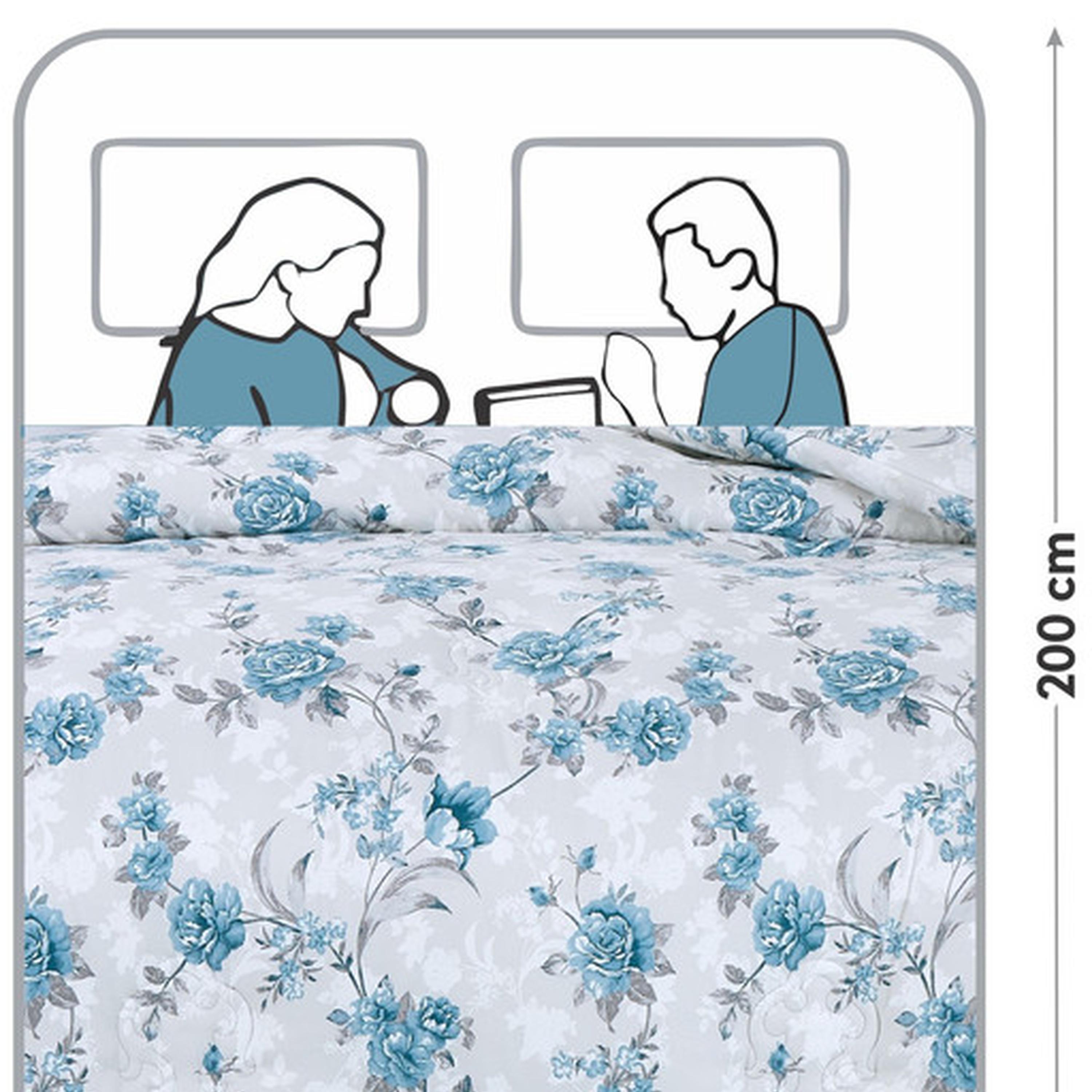 Floral Print 4-Piece Twin Comforter Set - 170x230 cms-household-bedding-comfortersandbedspreads-comforters-image-115