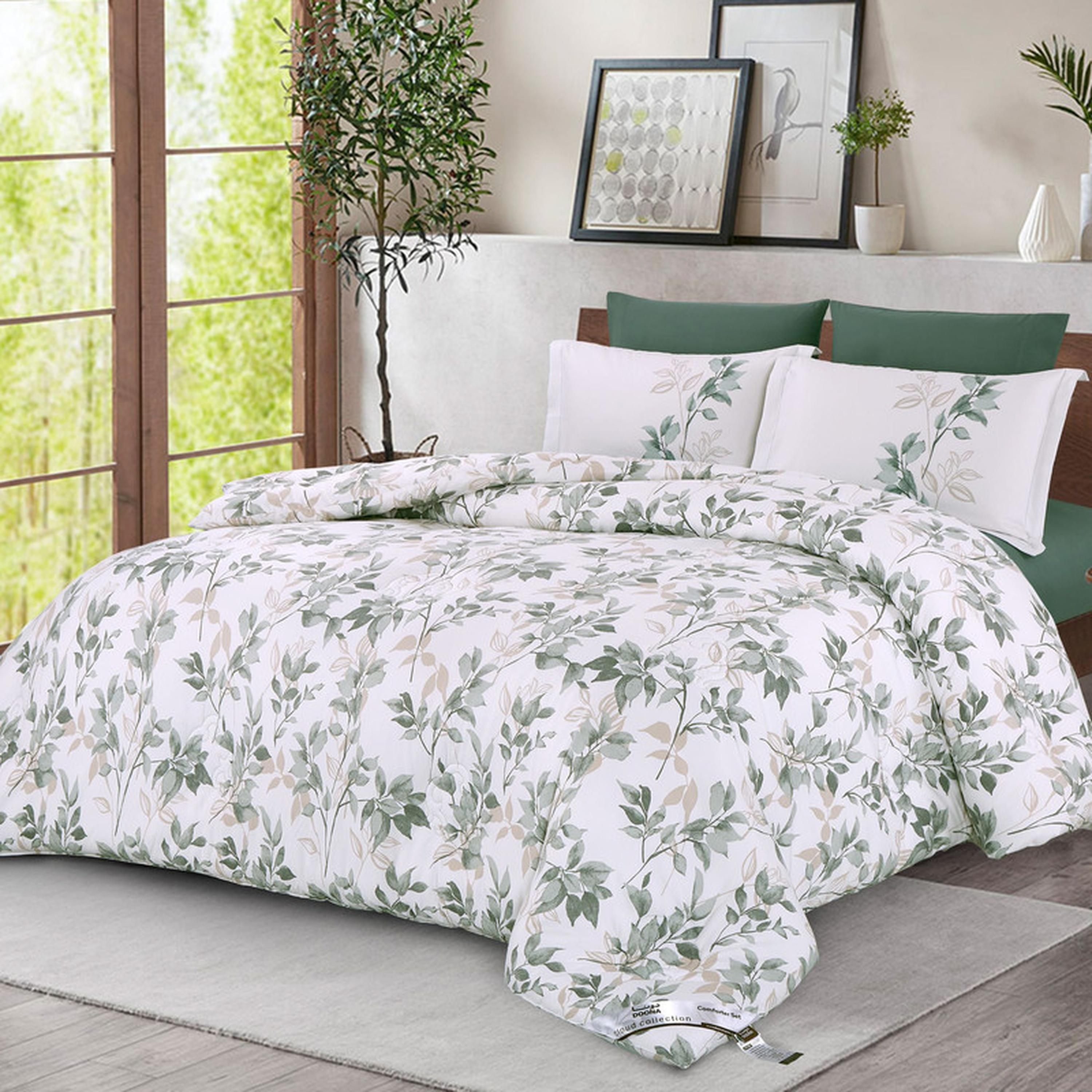 Floral Print 4-Piece Twin Comforter Set - 170x230 cms-household-bedding-comfortersandbedspreads-comforters-image-121
