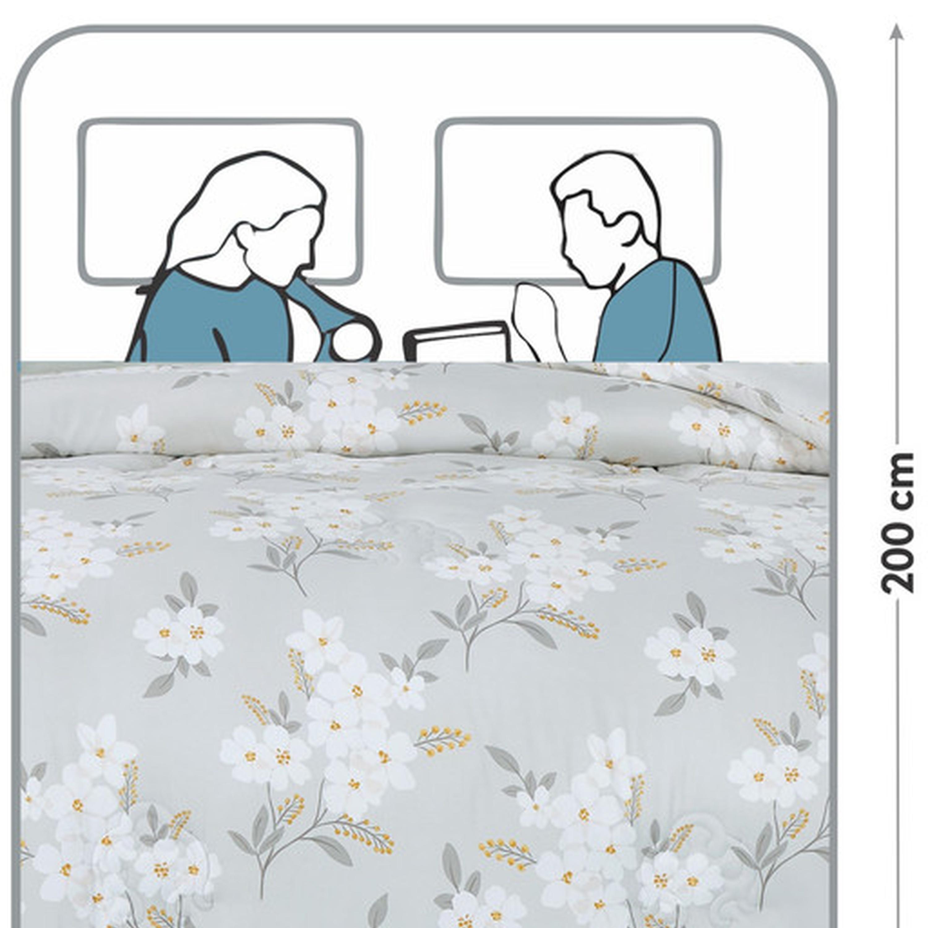 Floral Print 4-Piece Twin Comforter Set - 170x230 cms-household-bedding-comfortersandbedspreads-comforters-image-129