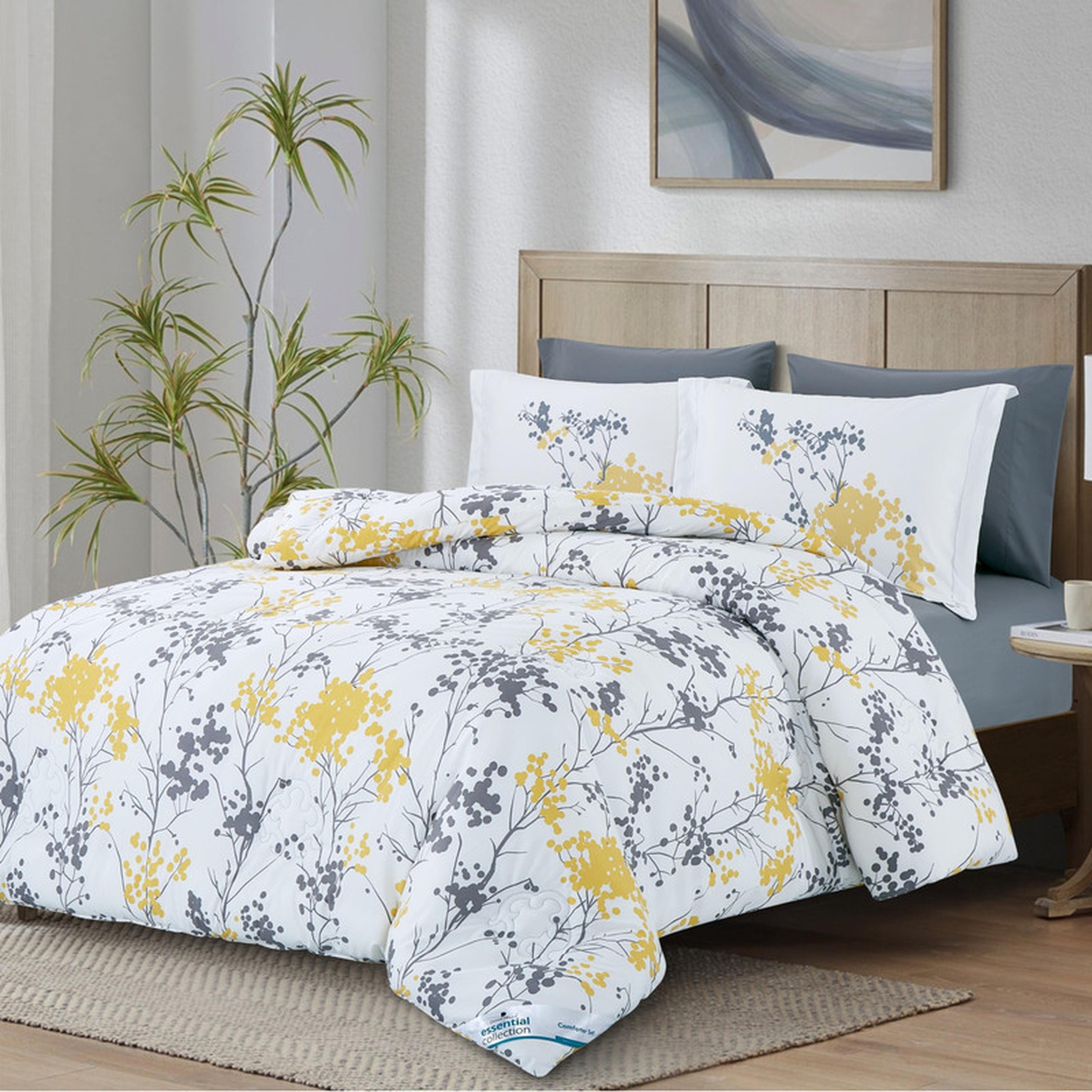 Floral Print Comforter Bedding Set-household-bedding-comfortersandbedspreads-comforters-image-128
