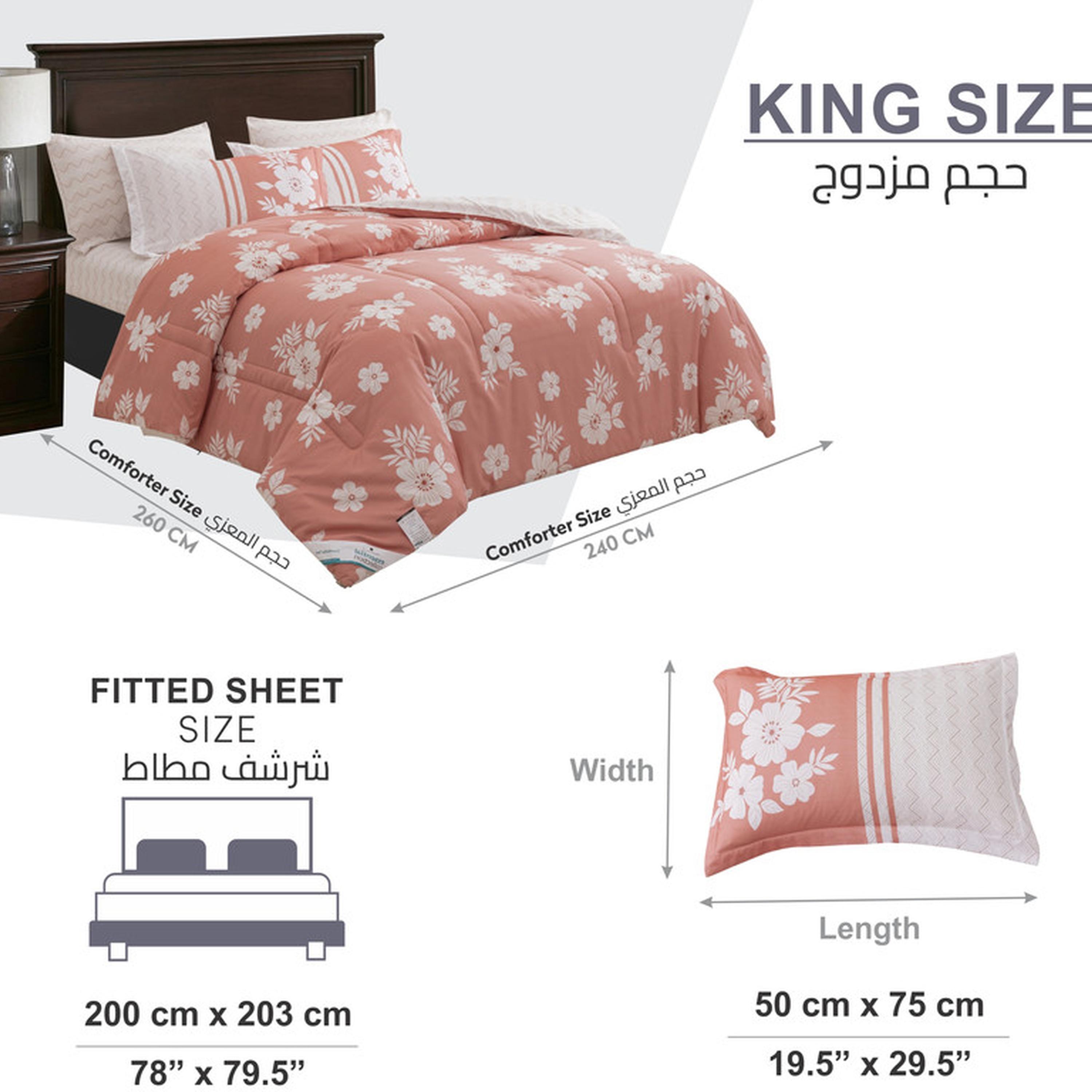 طقم لحاف كينج مربعات 6 قطع من دونتيلا - 240×260 سم-household-bedding-comfortersandbedspreads-comforters-image-27