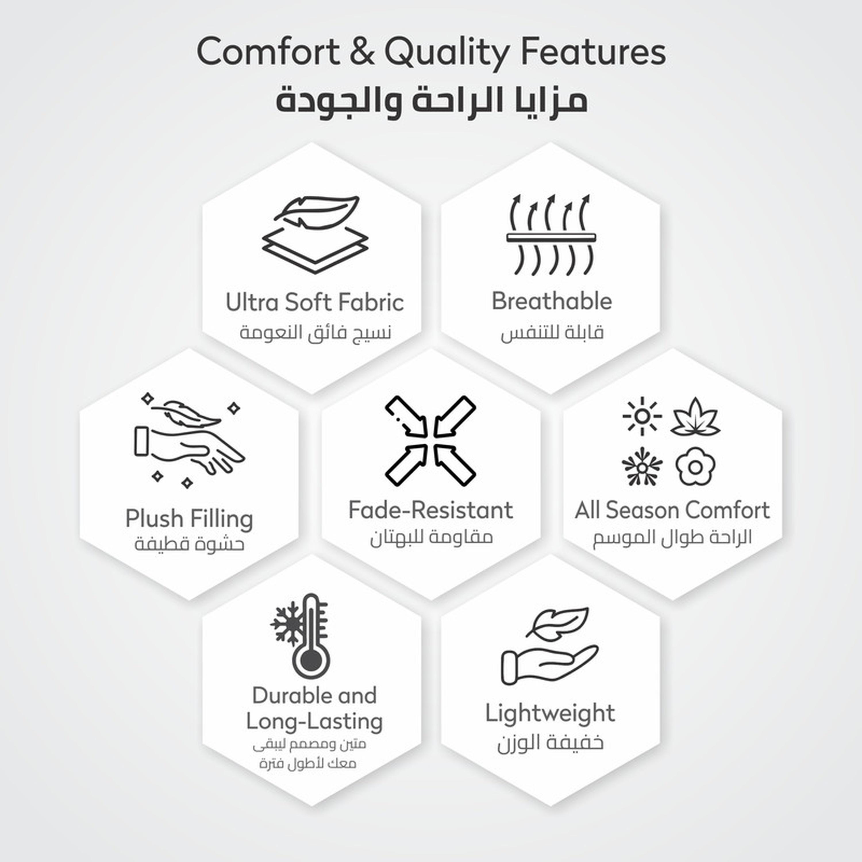 طقم لحاف كينج مربعات 6 قطع من دونتيلا - 240×260 سم-household-bedding-comfortersandbedspreads-comforters-image-32