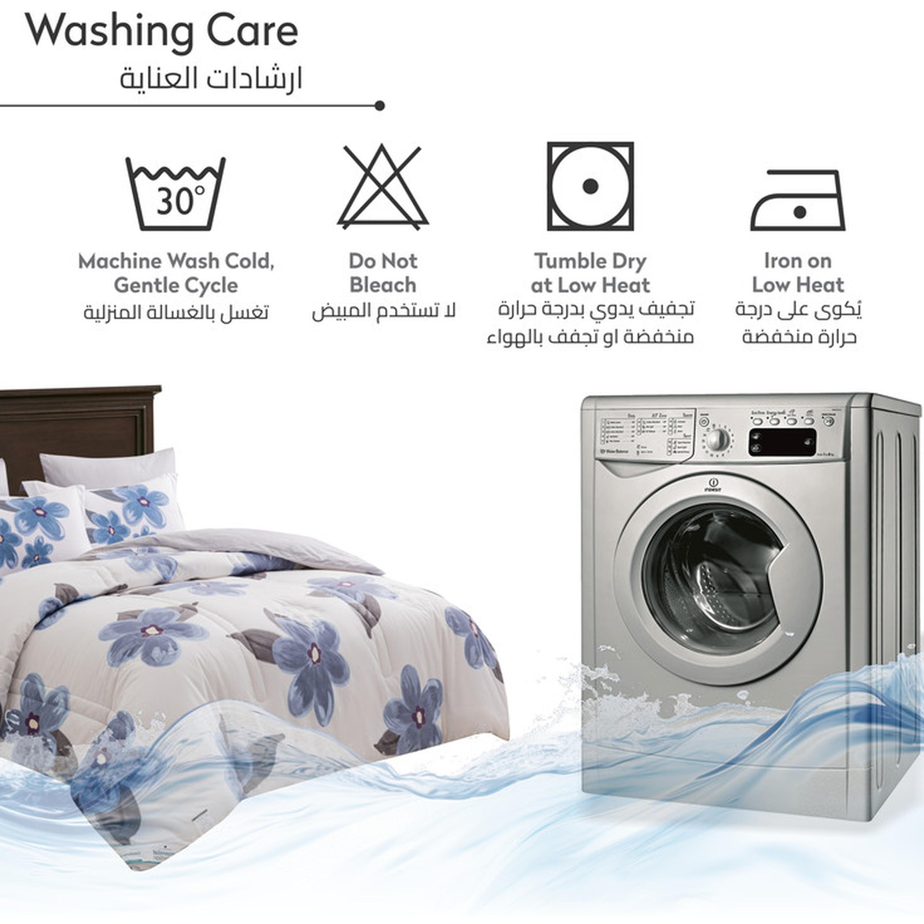طقم لحاف كينج مربعات 6 قطع من دونتيلا - 240×260 سم-household-bedding-comfortersandbedspreads-comforters-image-33