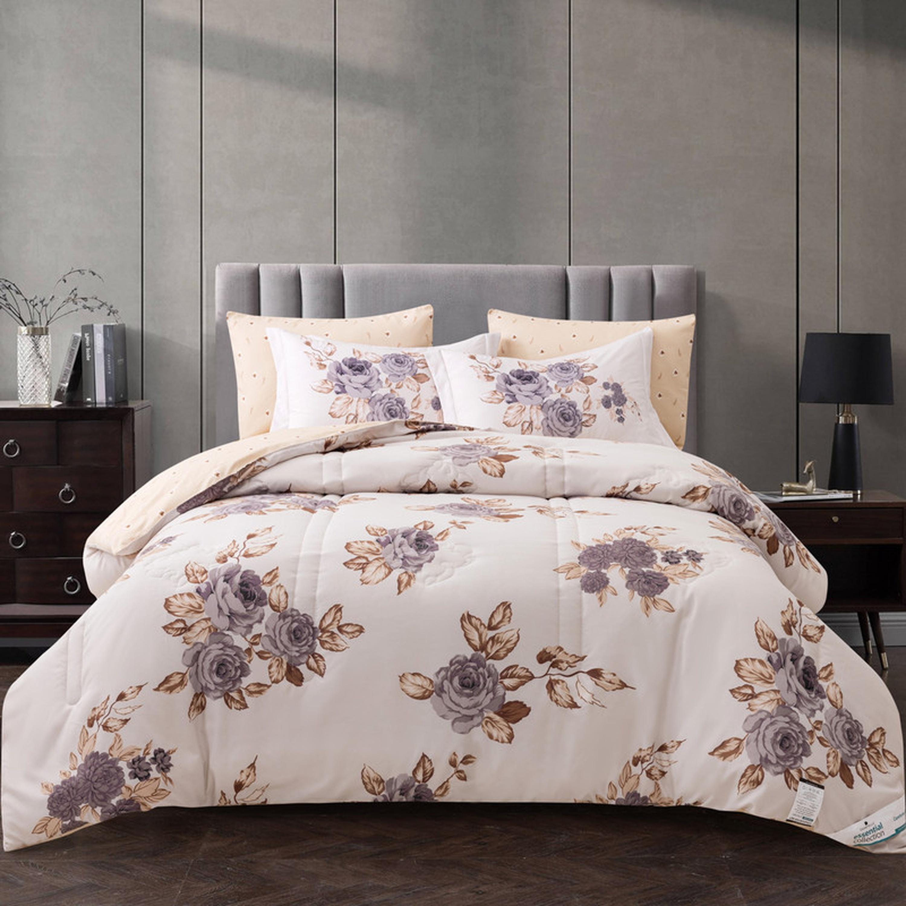 طقم لحاف كينج مربعات 6 قطع من دونتيلا - 240×260 سم-household-bedding-comfortersandbedspreads-comforters-image-42