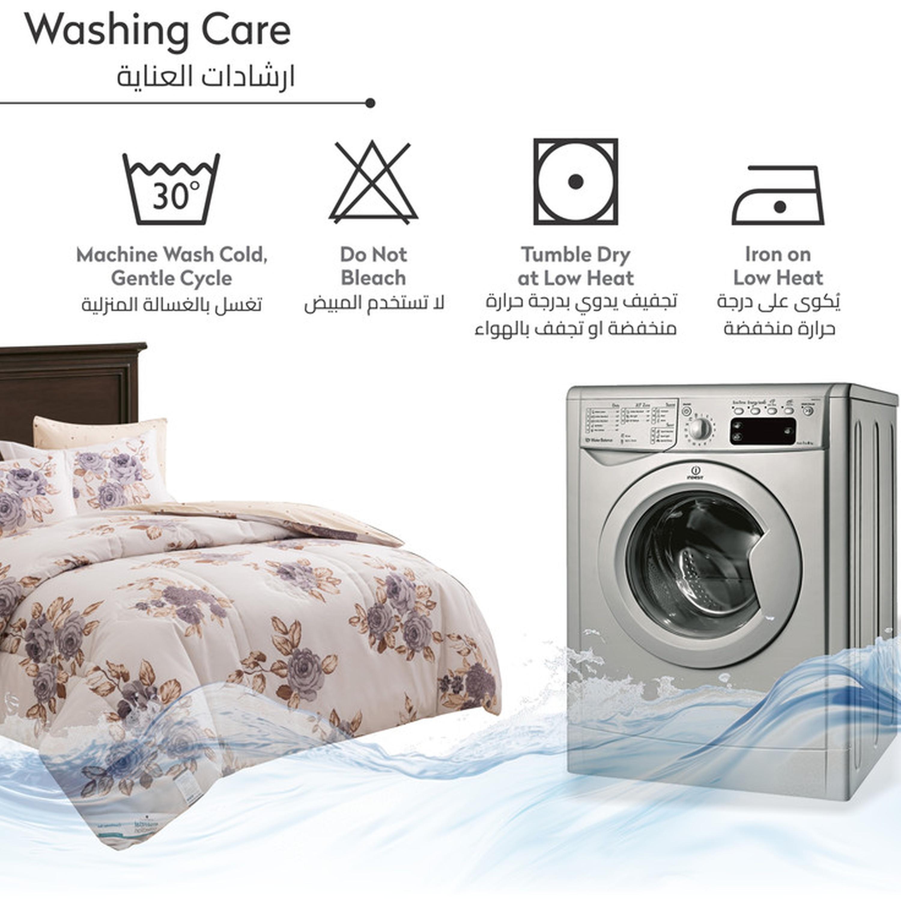 طقم لحاف كينج مربعات 6 قطع من دونتيلا - 240×260 سم-household-bedding-comfortersandbedspreads-comforters-image-46