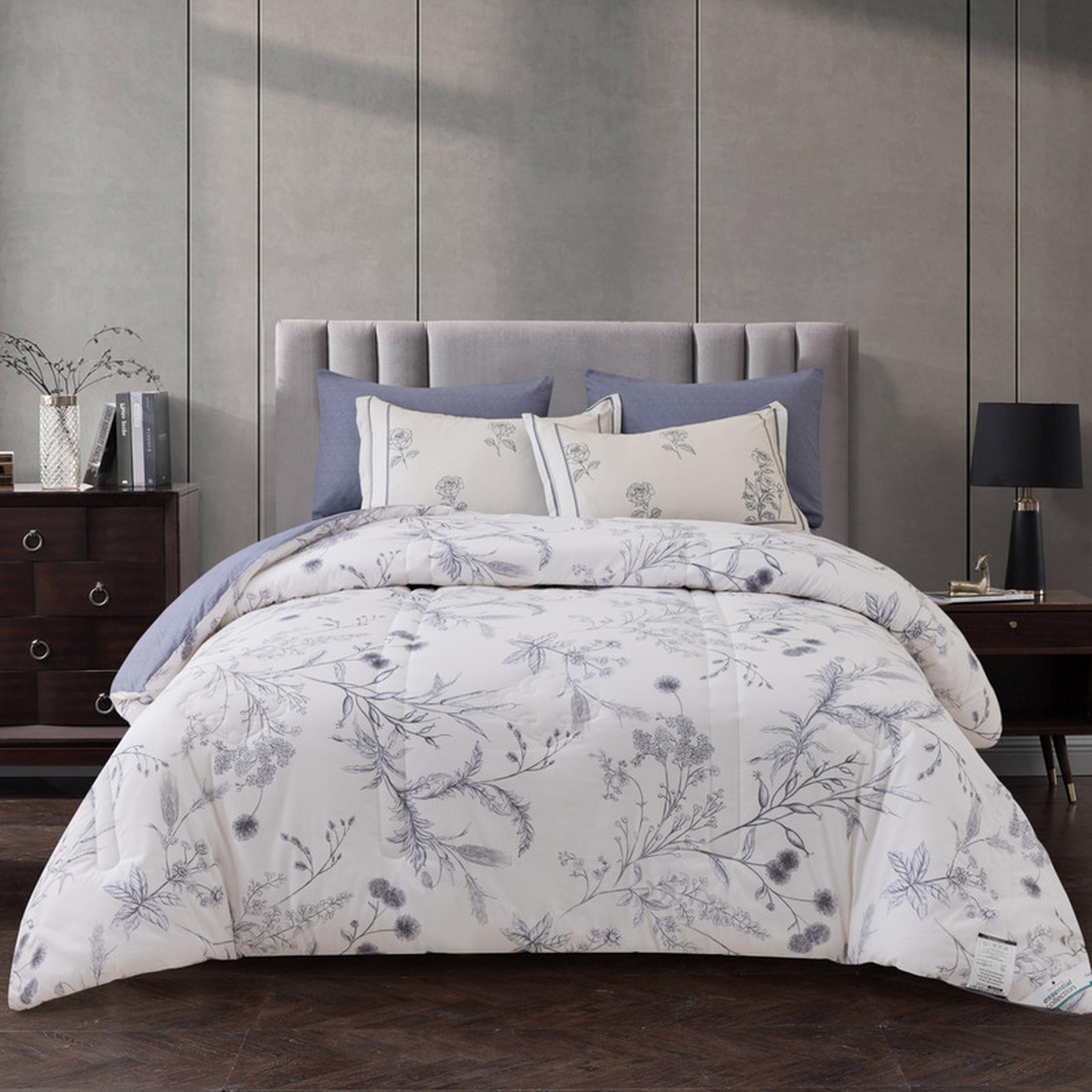 طقم لحاف كينج قطن بطبعات 6 قطع من دونتيلا - 260x240 سم-household-bedding-comfortersandbedspreads-comforters-image-8
