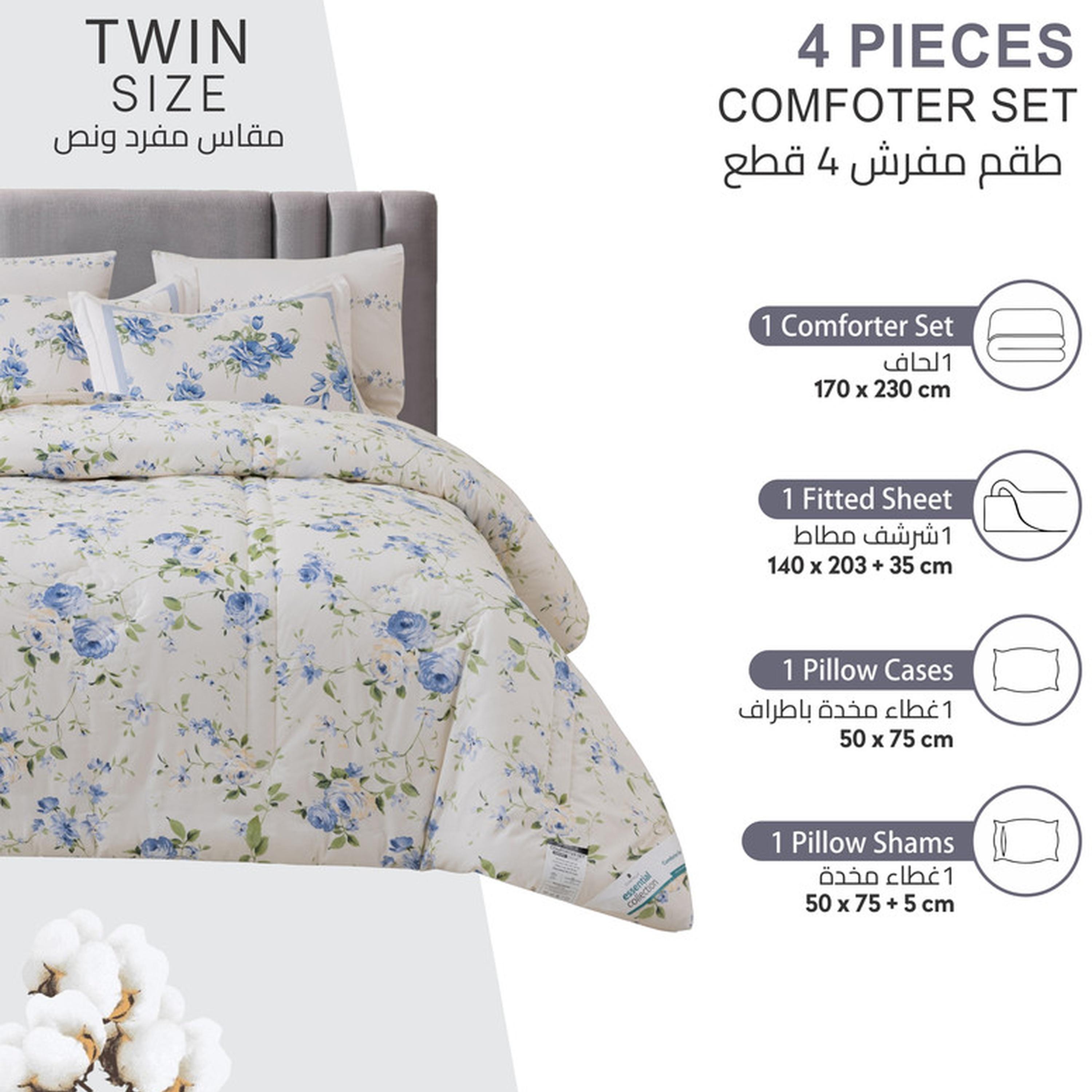 طقم لحاف كينج مربعات 6 قطع من دونتيلا - 240×260 سم-household-bedding-comfortersandbedspreads-comforters-image-52