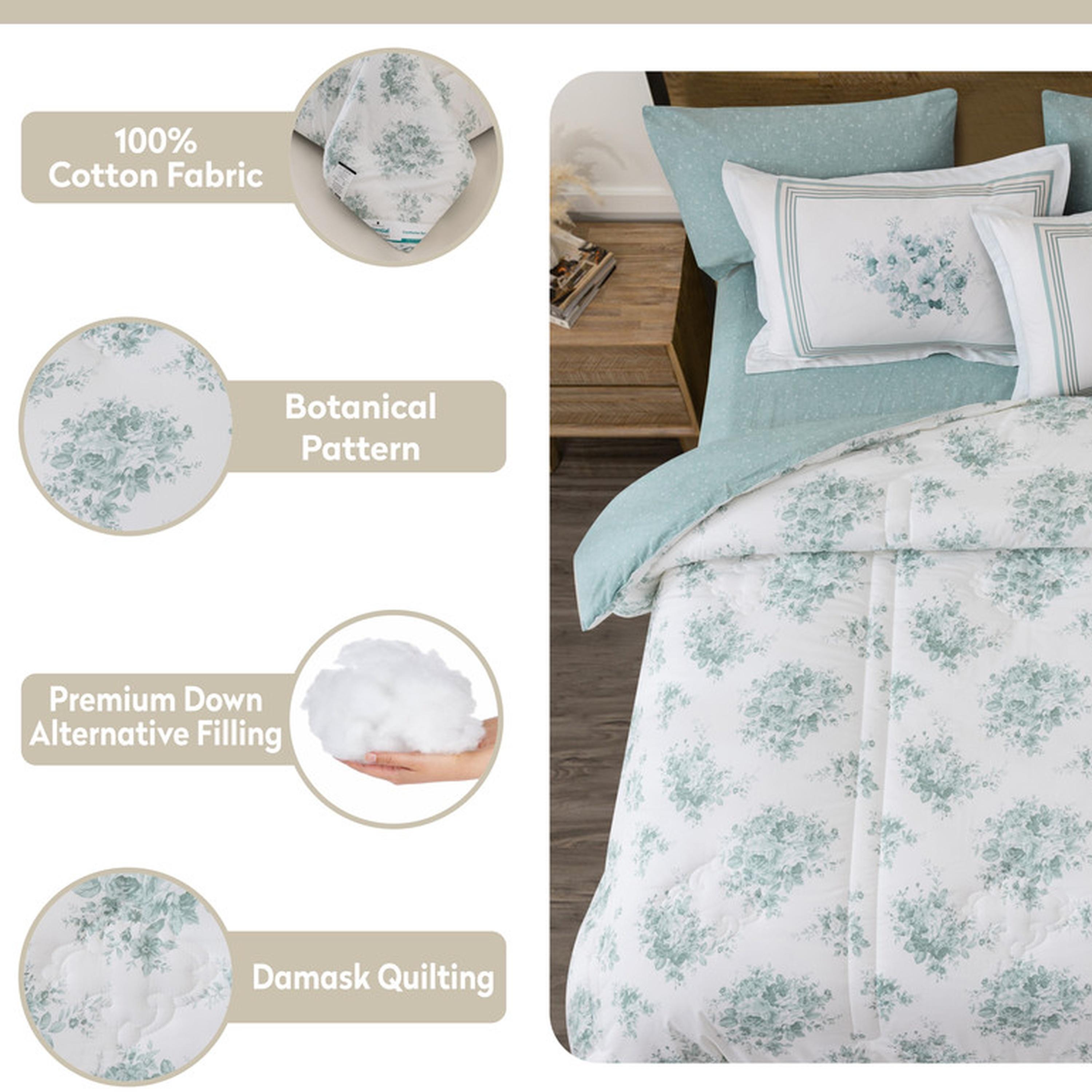 طقم لحاف كينج مربعات 6 قطع من دونتيلا - 240×260 سم-household-bedding-comfortersandbedspreads-comforters-image-60