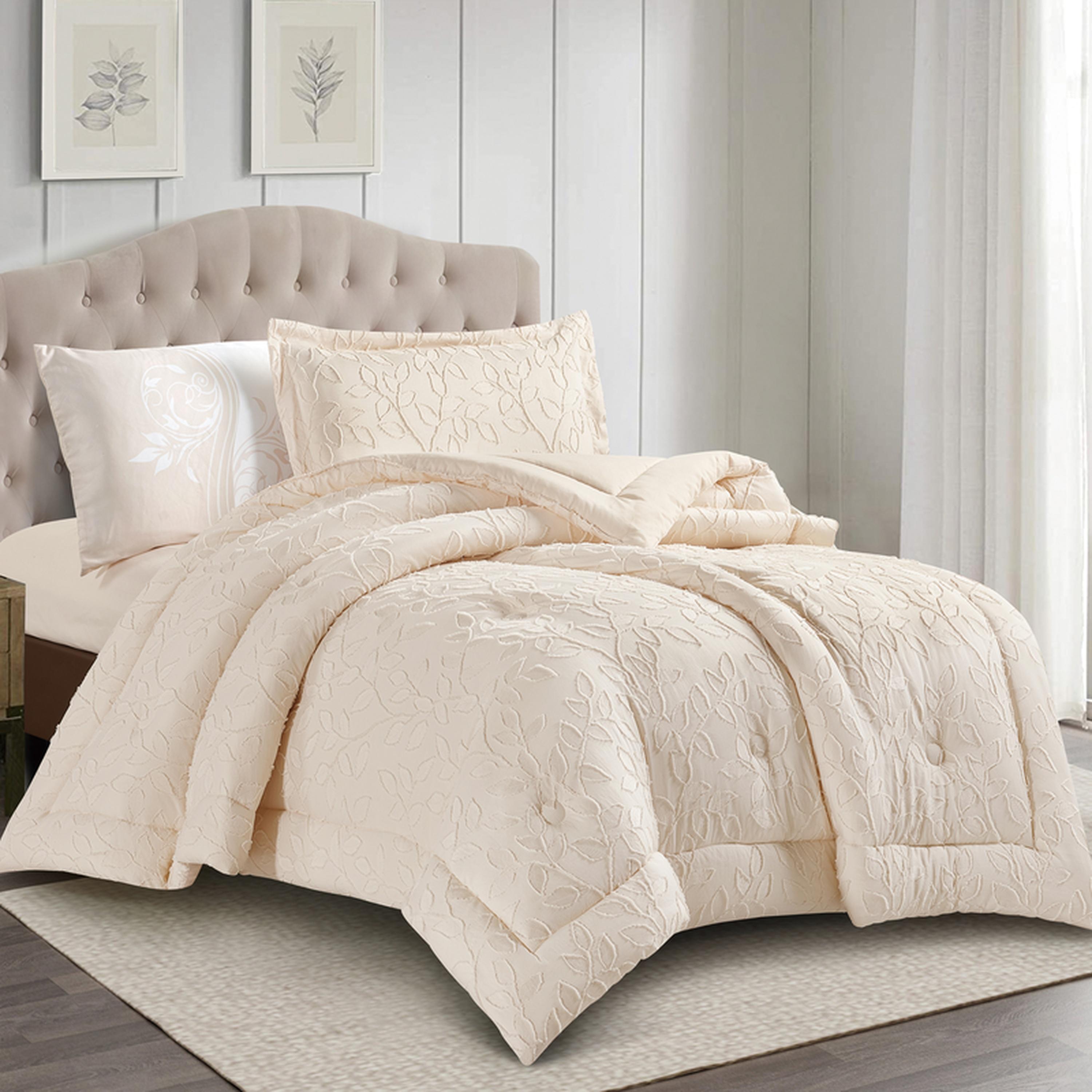 طقم لحاف مفرد مطرز 4 قطع من دونتيلا - 170x230 سم-household-bedding-comfortersandbedspreads-comforters-image-4