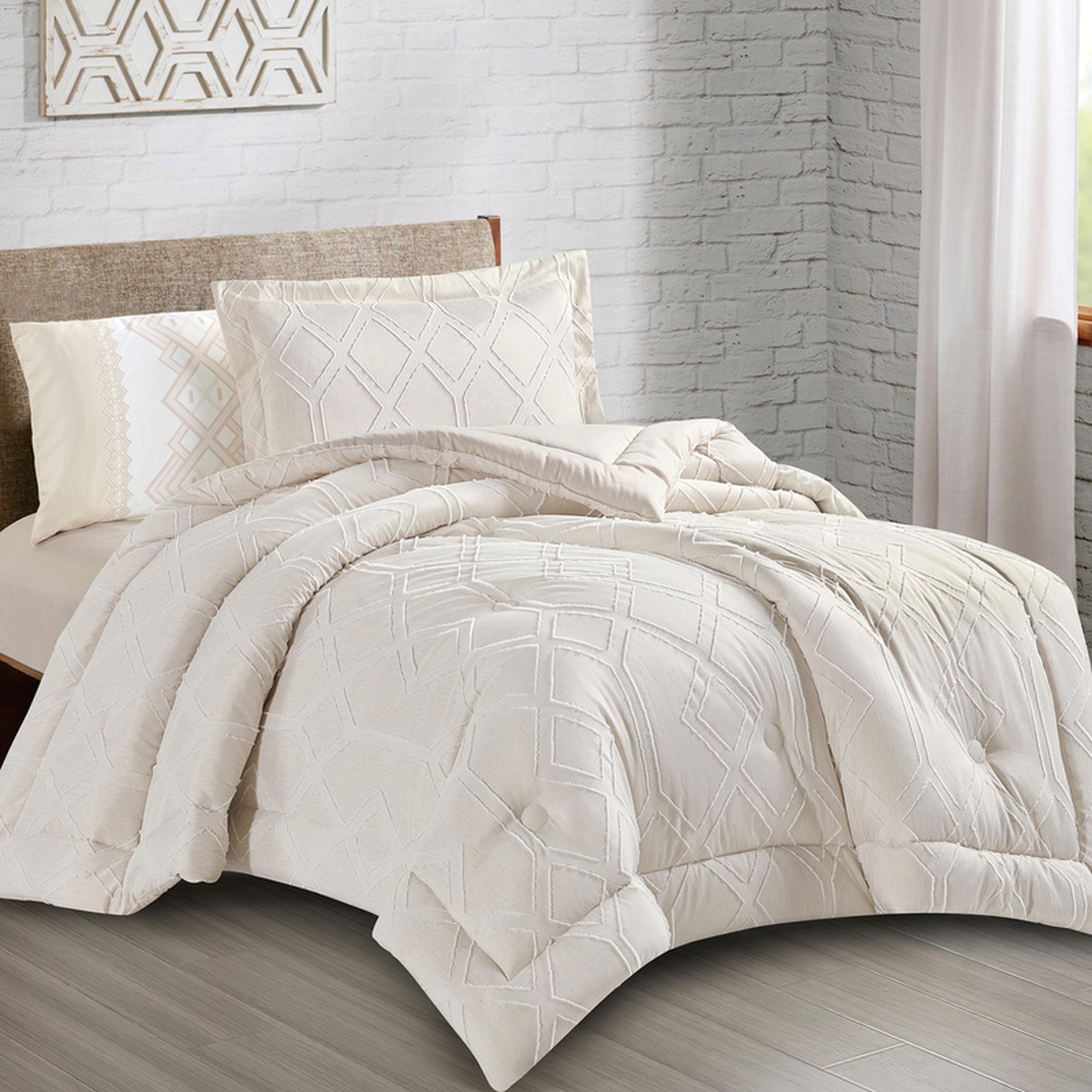 Tufted Embroidered 4-Piece Single Comforter Set - 170x230 cms-household-bedding-comfortersandbedspreads-comforters-image-31