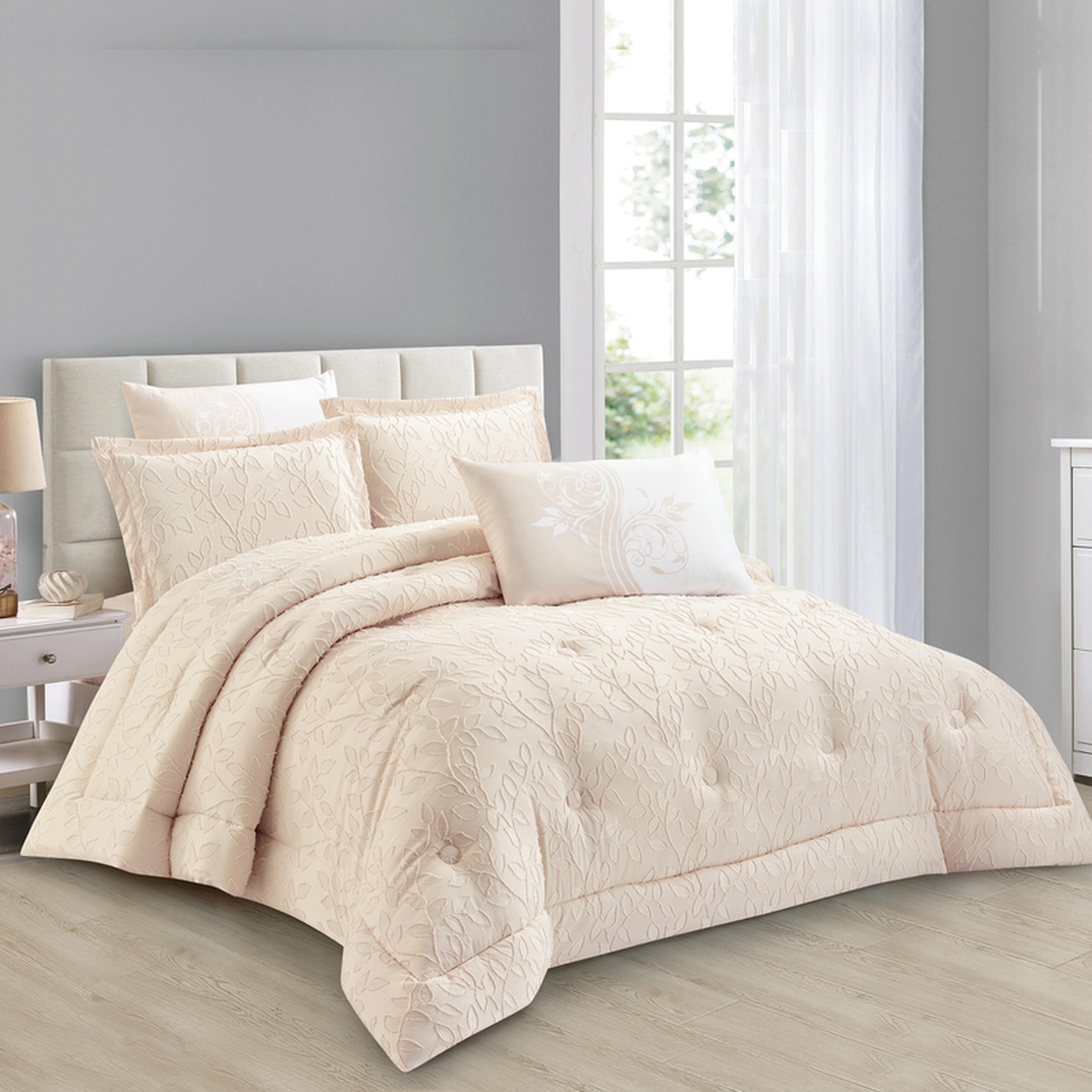 Tufted Embroidered 6-Piece King Comforter Set - 240x260 cms-household-bedding-comfortersandbedspreads-comforters-image-1