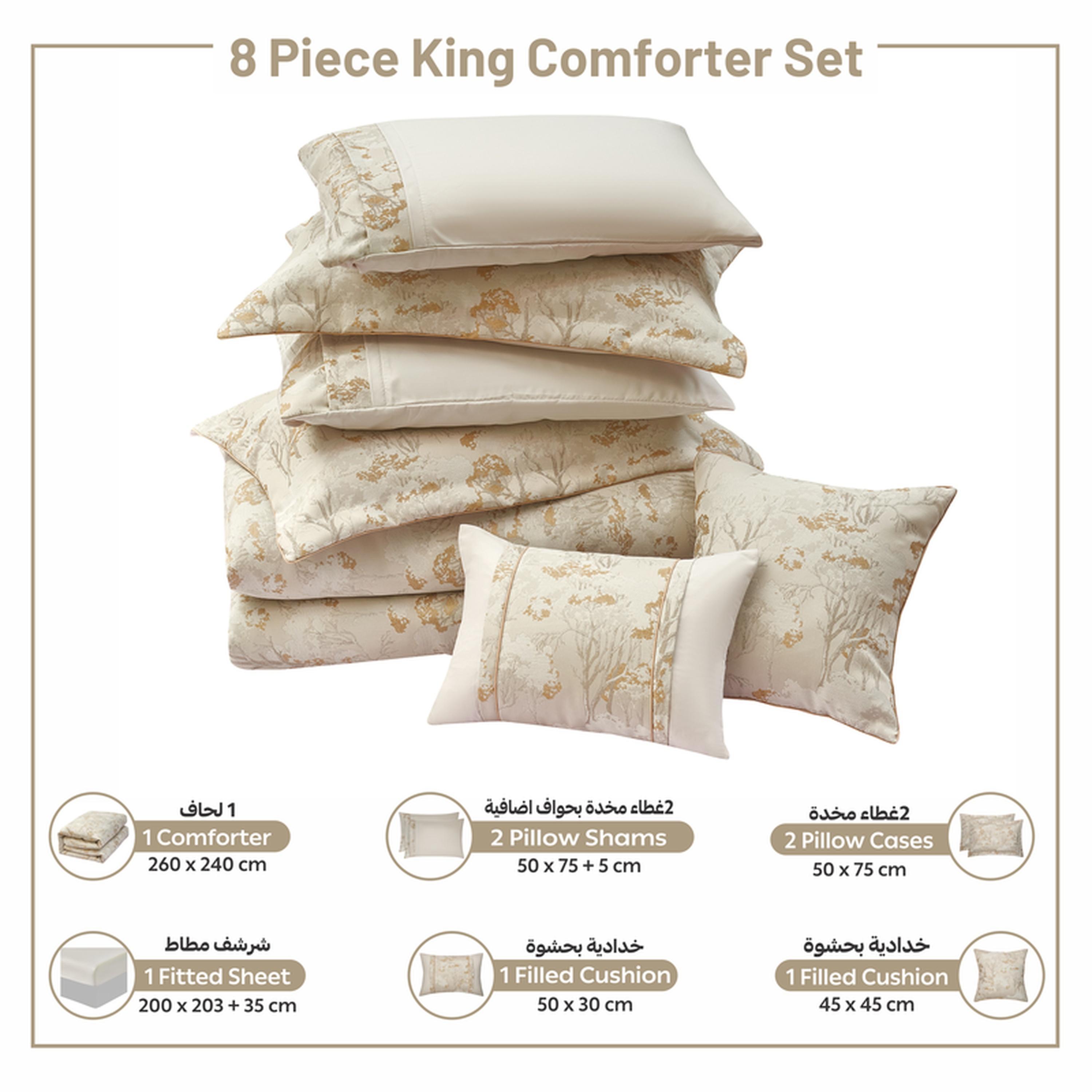Printed 8-Piece King Comforter Set - 260x240 cms-household-bedding-comfortersandbedspreads-comforters-image-4