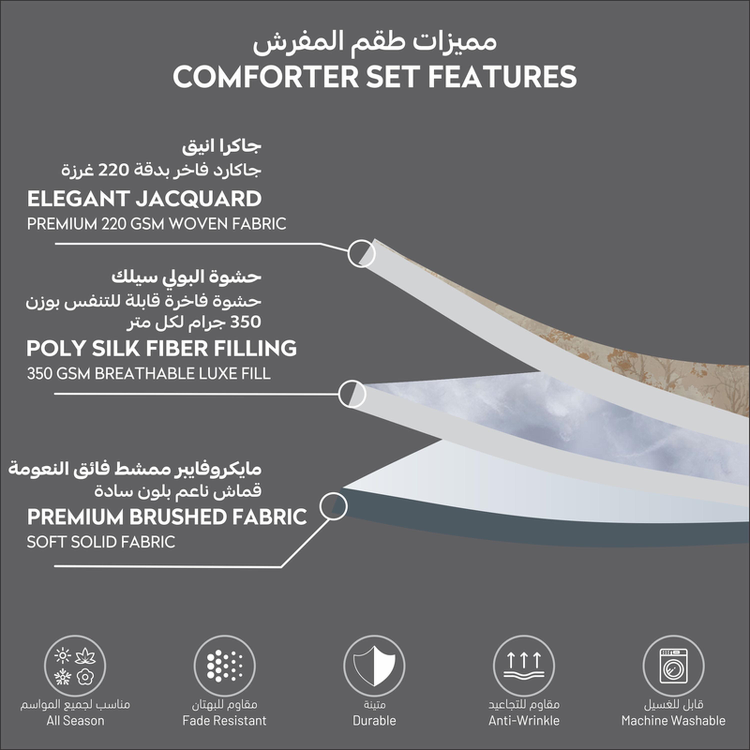 طقم لحاف بطبعات 8 قطع كينج من دونيتيلا - 260×240 سم-household-bedding-comfortersandbedspreads-comforters-image-5