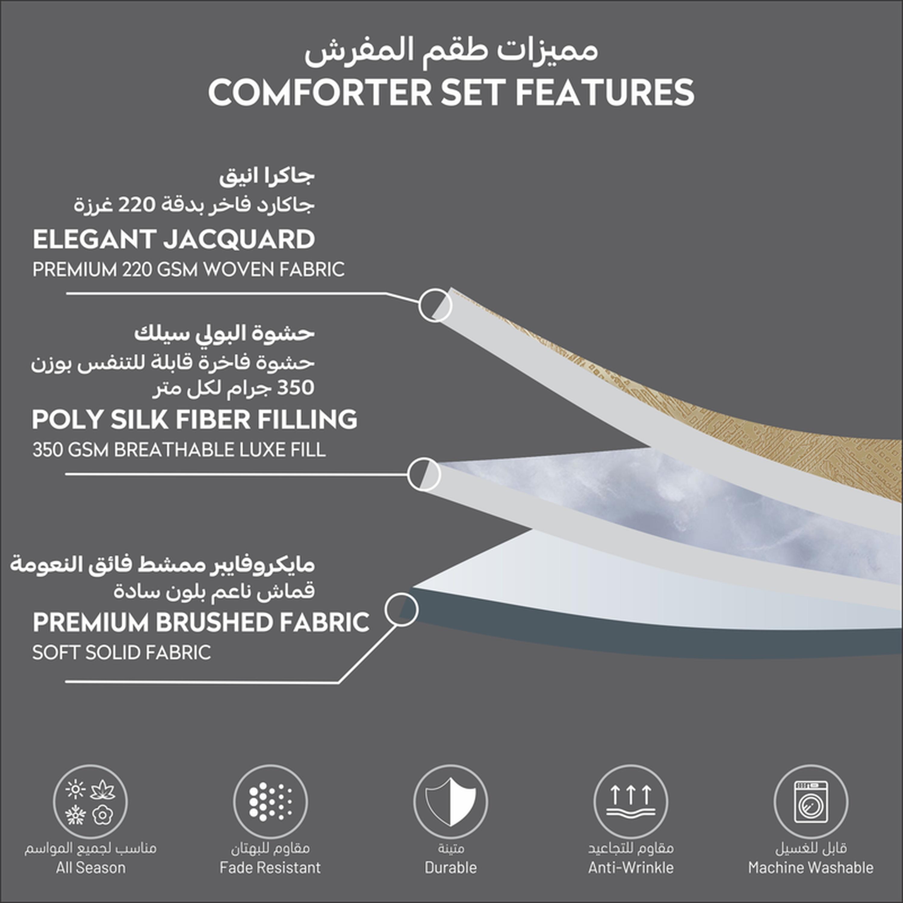 طقم لحاف بطبعات 8 قطع كينج من دونيتيلا - 260×240 سم-household-bedding-comfortersandbedspreads-comforters-image-12
