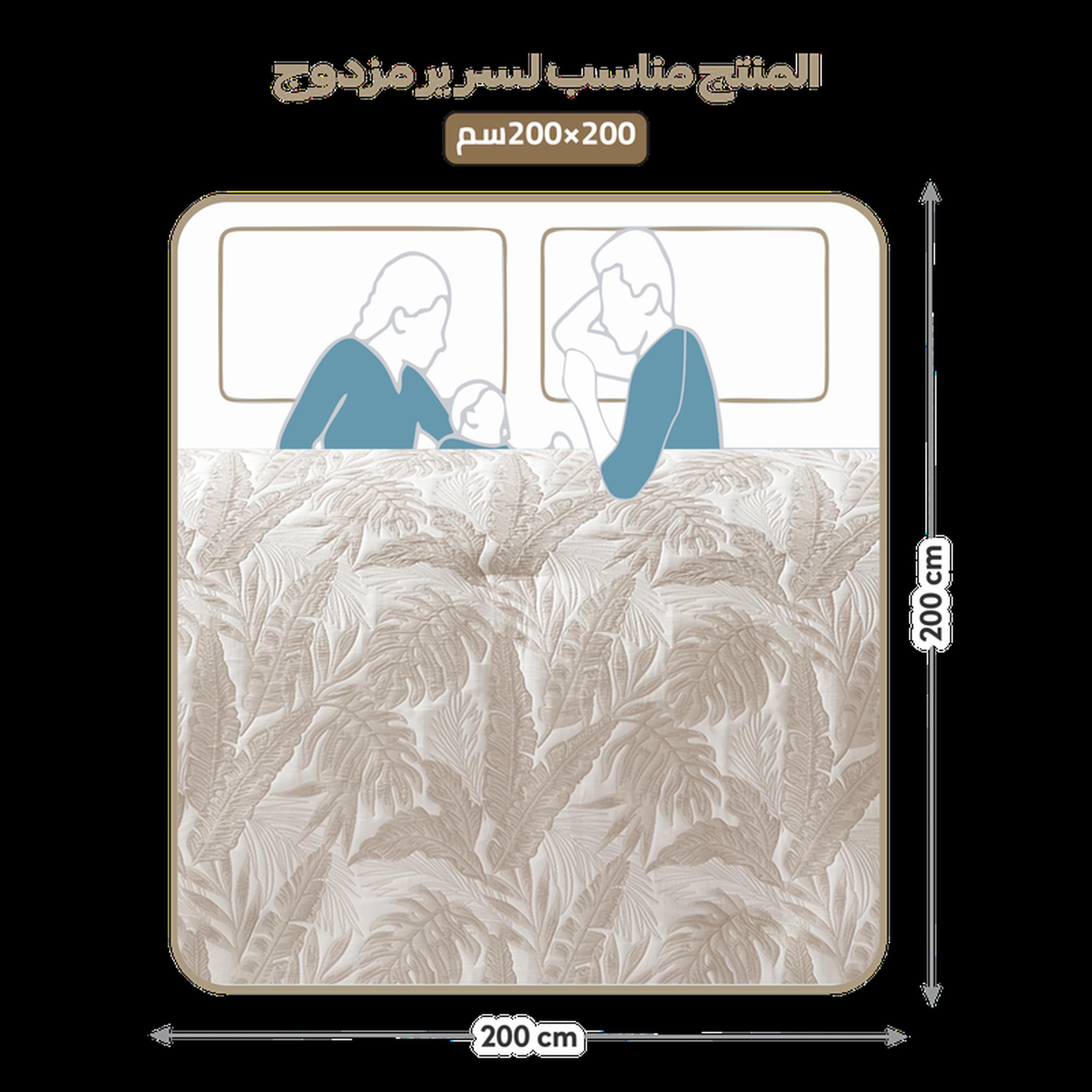 طقم لحاف بطبعات 8 قطع كينج من دونيتيلا - 260×240 سم-household-bedding-comfortersandbedspreads-comforters-image-24