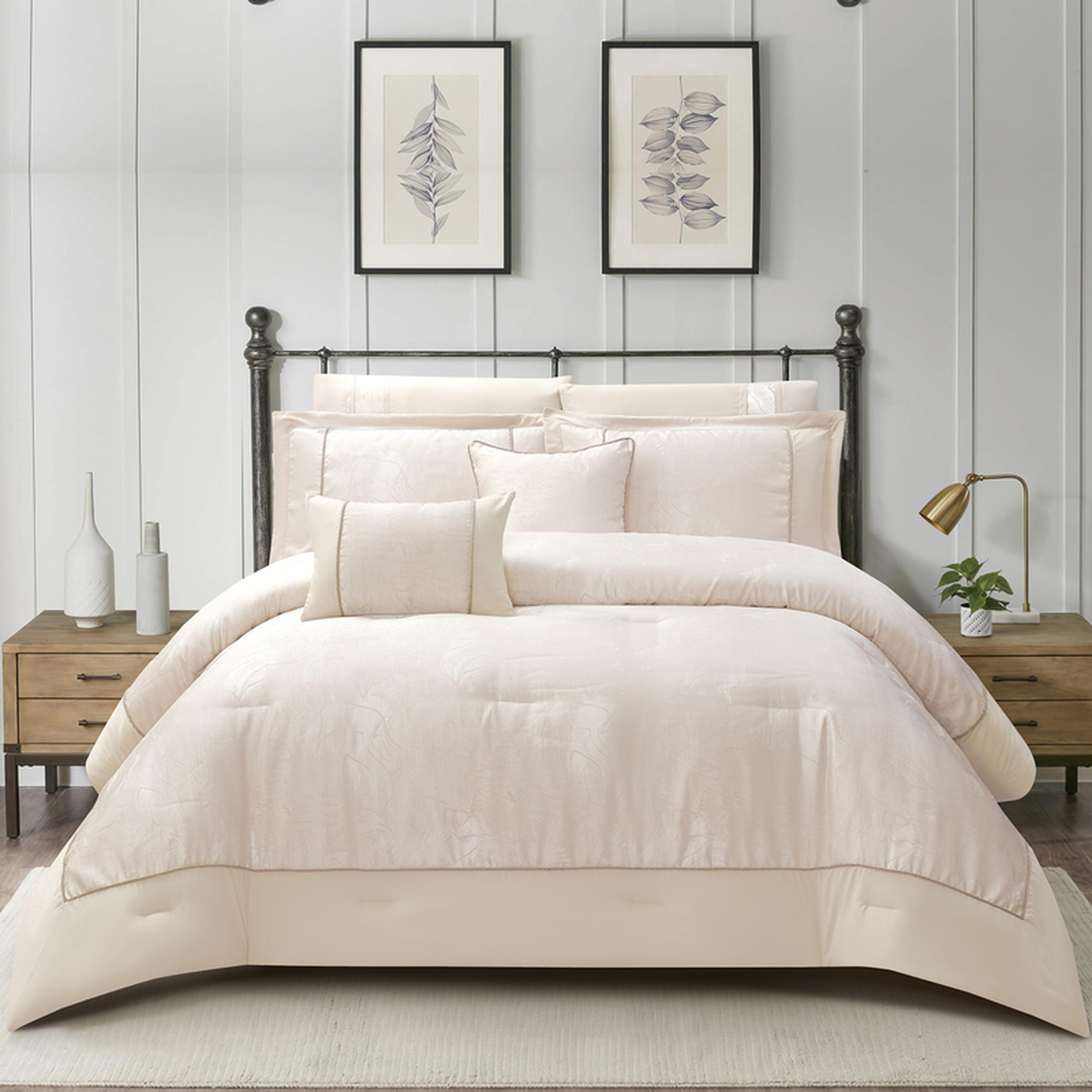 طقم لحاف بطبعات 8 قطع كينج من دونيتيلا - 260×240 سم-household-bedding-comfortersandbedspreads-comforters-image-29