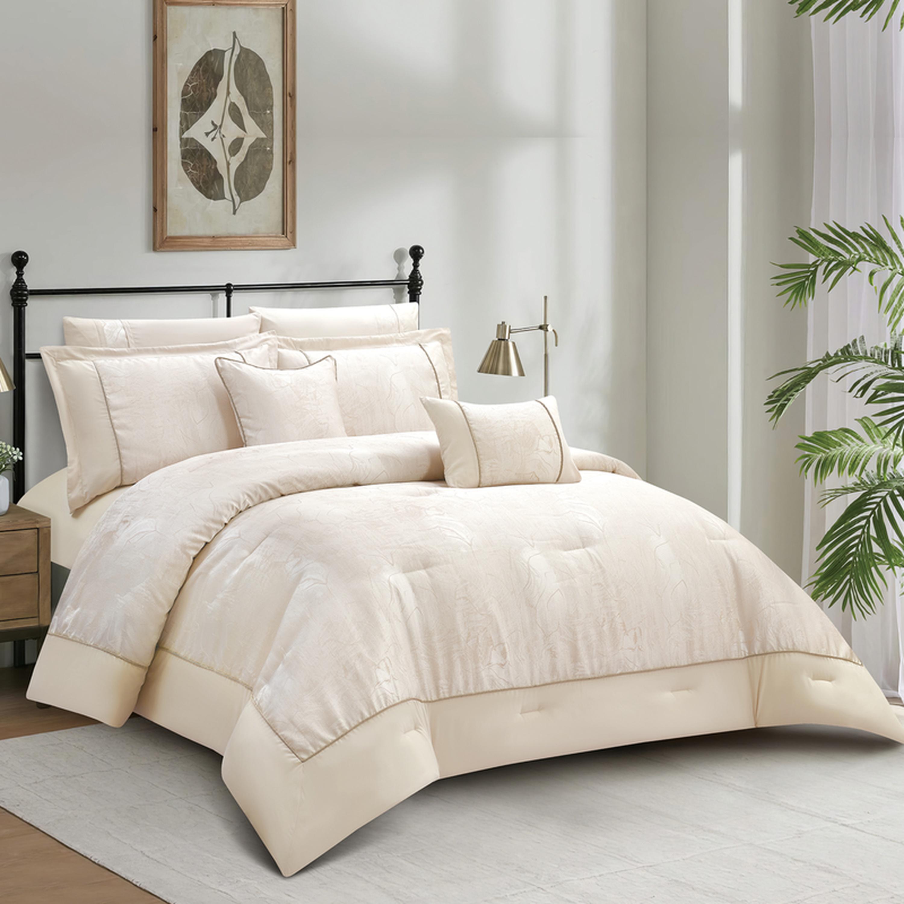 طقم لحاف بطبعات 8 قطع كينج من دونيتيلا - 260×240 سم-household-bedding-comfortersandbedspreads-comforters-image-30