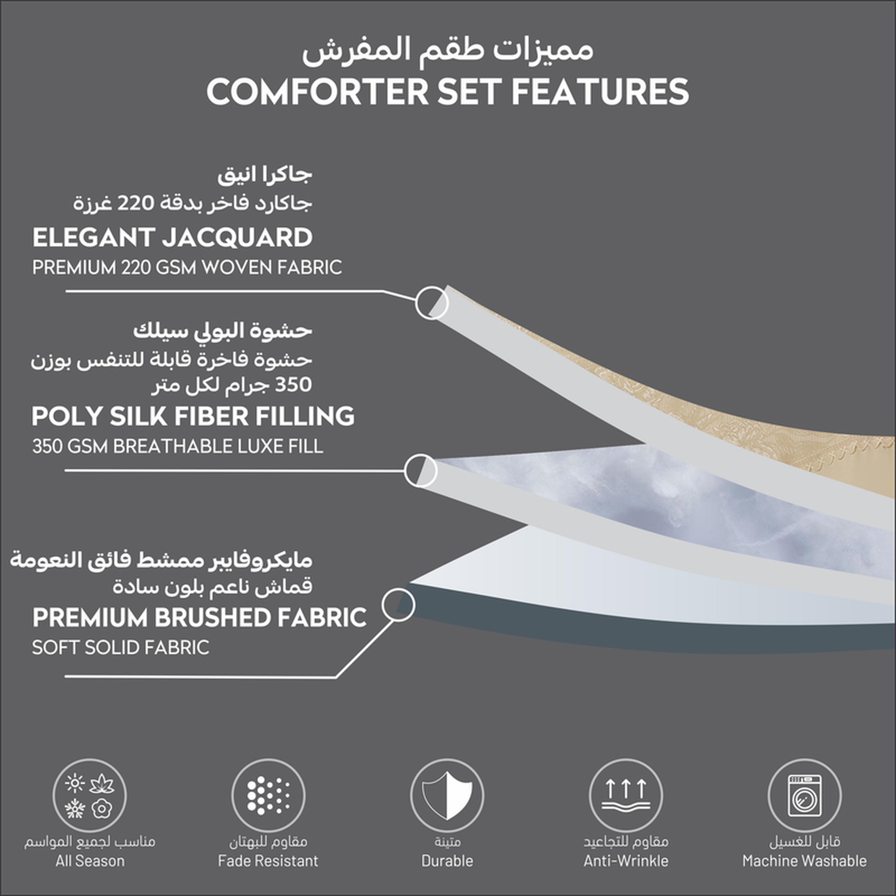 طقم لحاف بطبعات 8 قطع كينج من دونيتيلا - 260×240 سم-household-bedding-comfortersandbedspreads-comforters-image-47