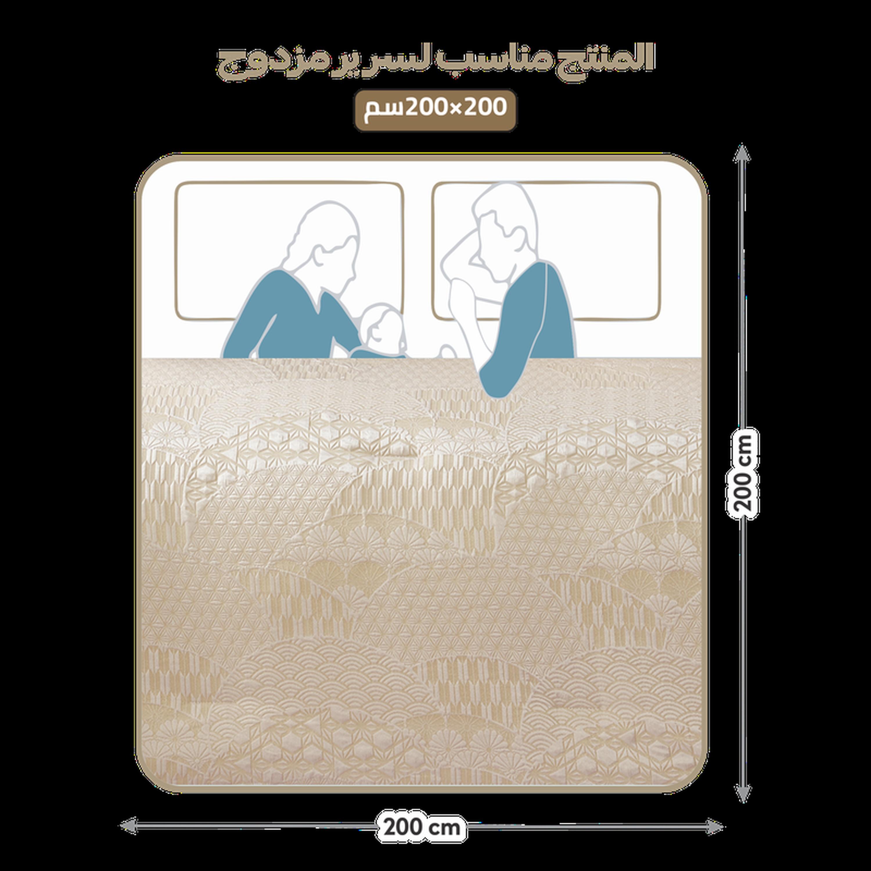 طقم لحاف بطبعات 8 قطع كينج من دونيتيلا - 260×240 سم-household-bedding-comfortersandbedspreads-comforters-image-52
