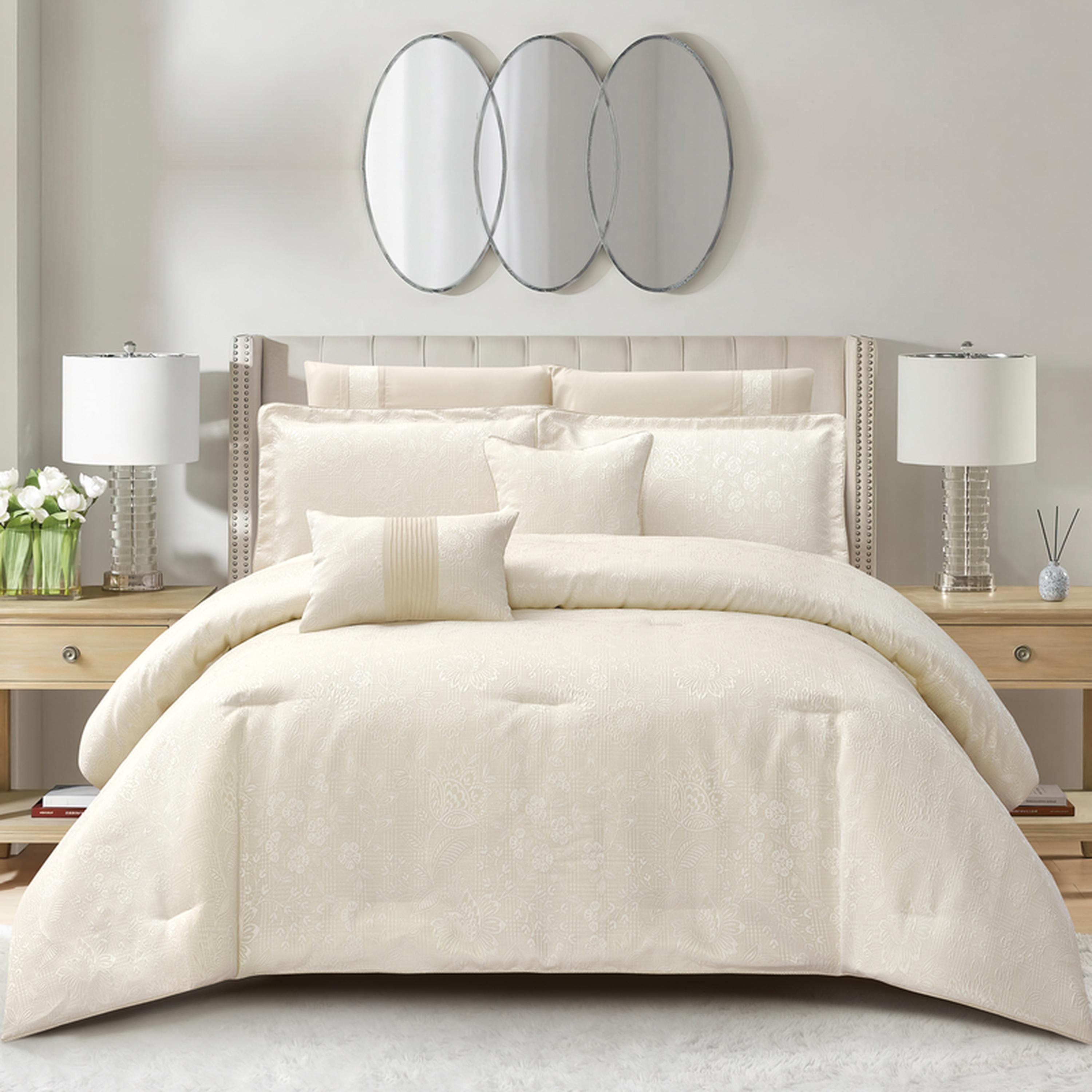 طقم لحاف بطبعات 8 قطع كينج من دونيتيلا - 260×240 سم-household-bedding-comfortersandbedspreads-comforters-image-64