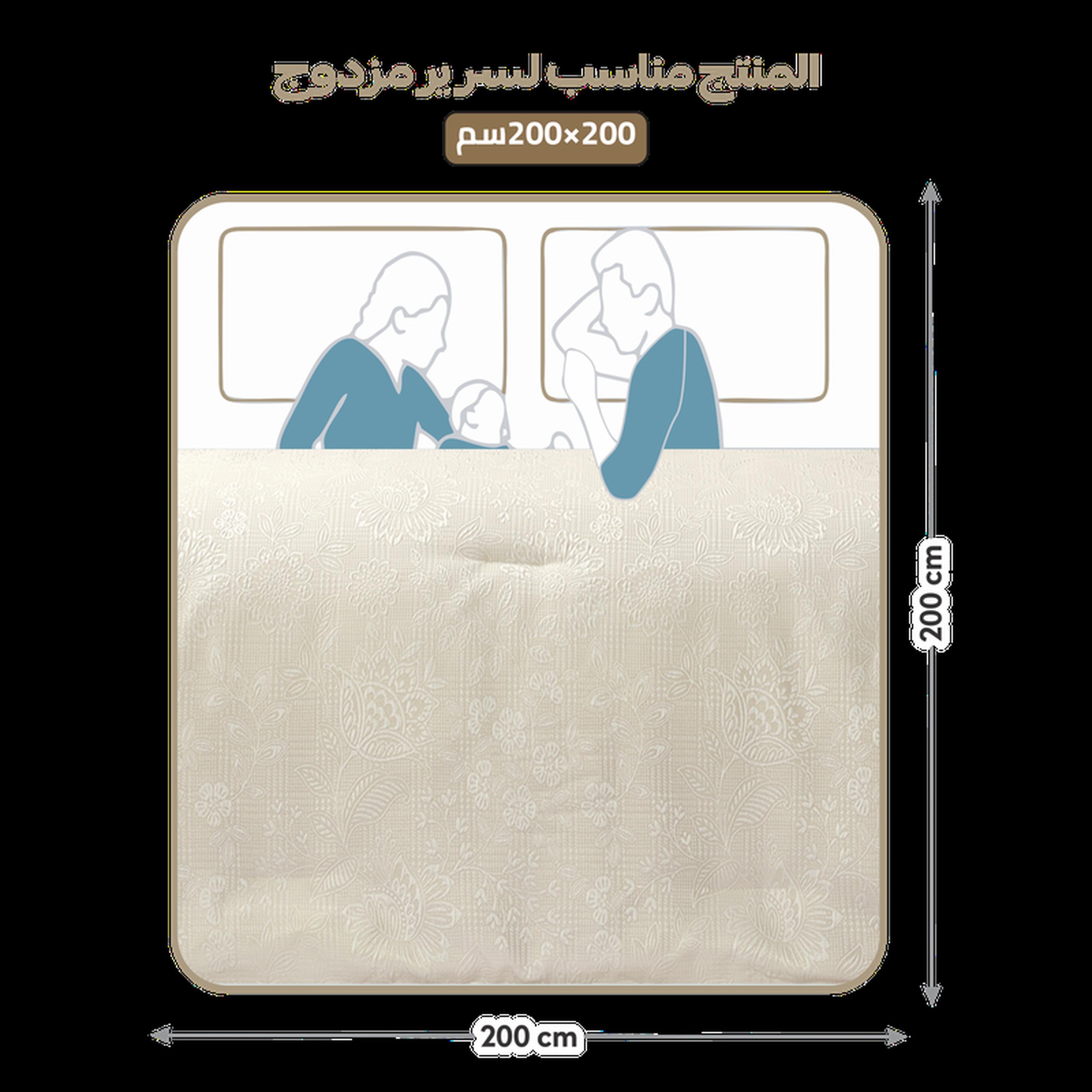 طقم لحاف بطبعات 8 قطع كينج من دونيتيلا - 260×240 سم-household-bedding-comfortersandbedspreads-comforters-image-66