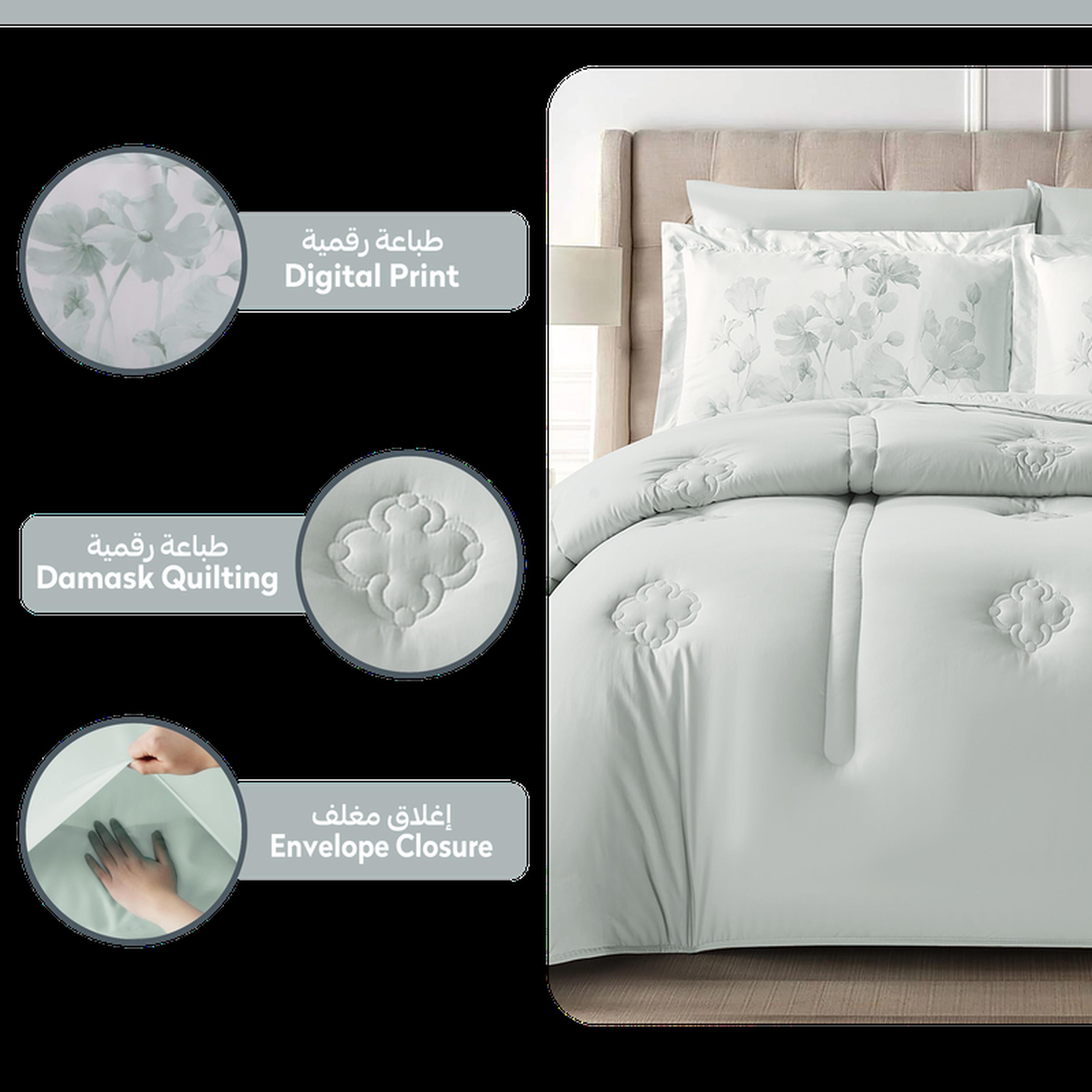 Quilted 6-Piece King Comforter Set - 240x260 cms-household-bedding-comfortersandbedspreads-comforters-image-6
