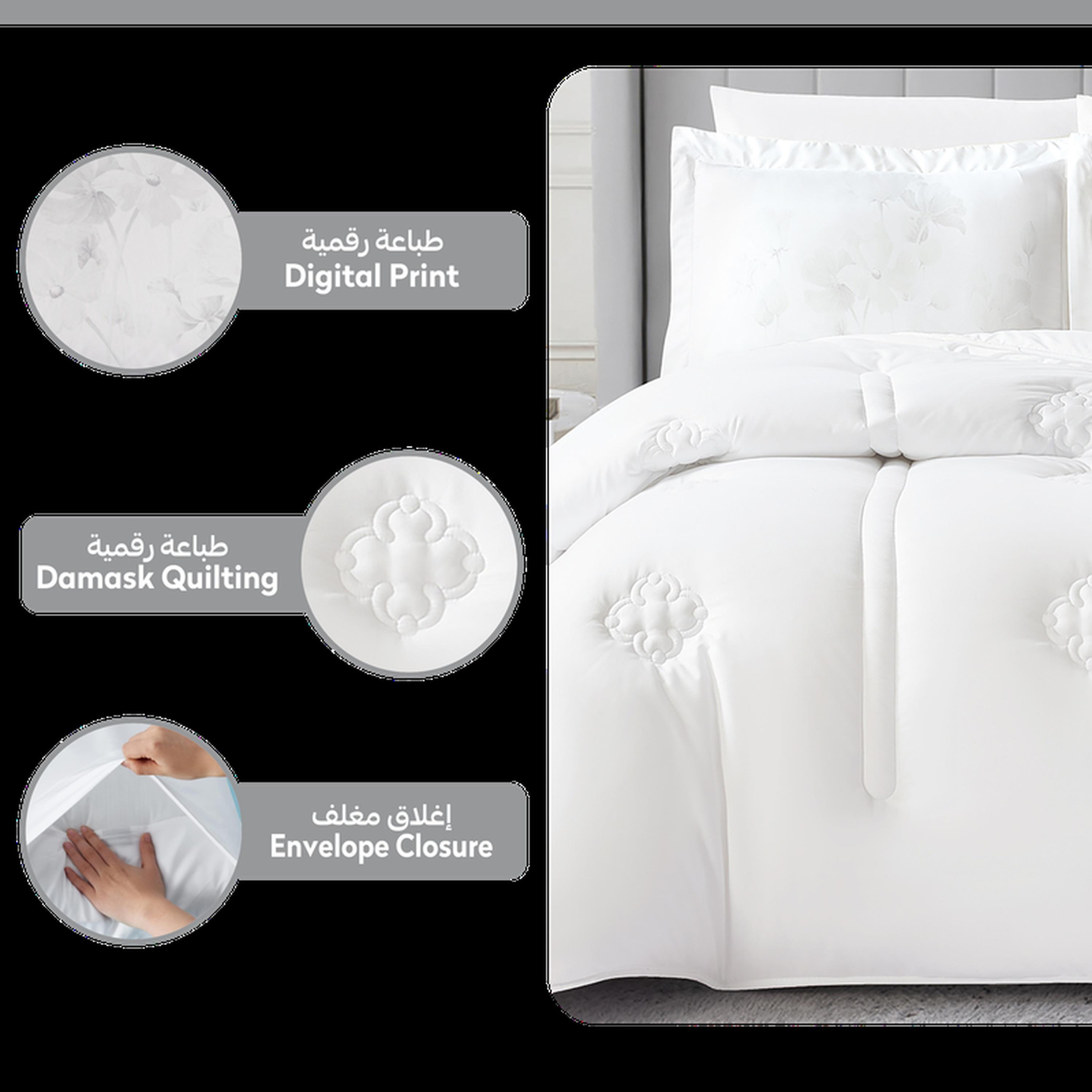 Quilted 6-Piece King Comforter Set - 240x260 cms-household-bedding-comfortersandbedspreads-comforters-image-6