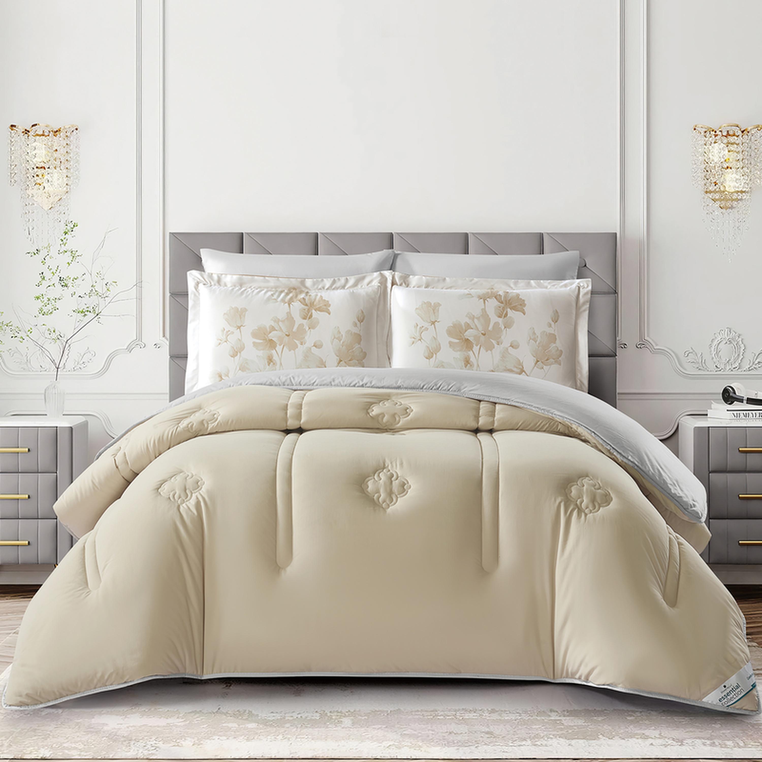 Quilted 6-Piece King Comforter Set - 240x260 cms-household-bedding-comfortersandbedspreads-comforters-image-1