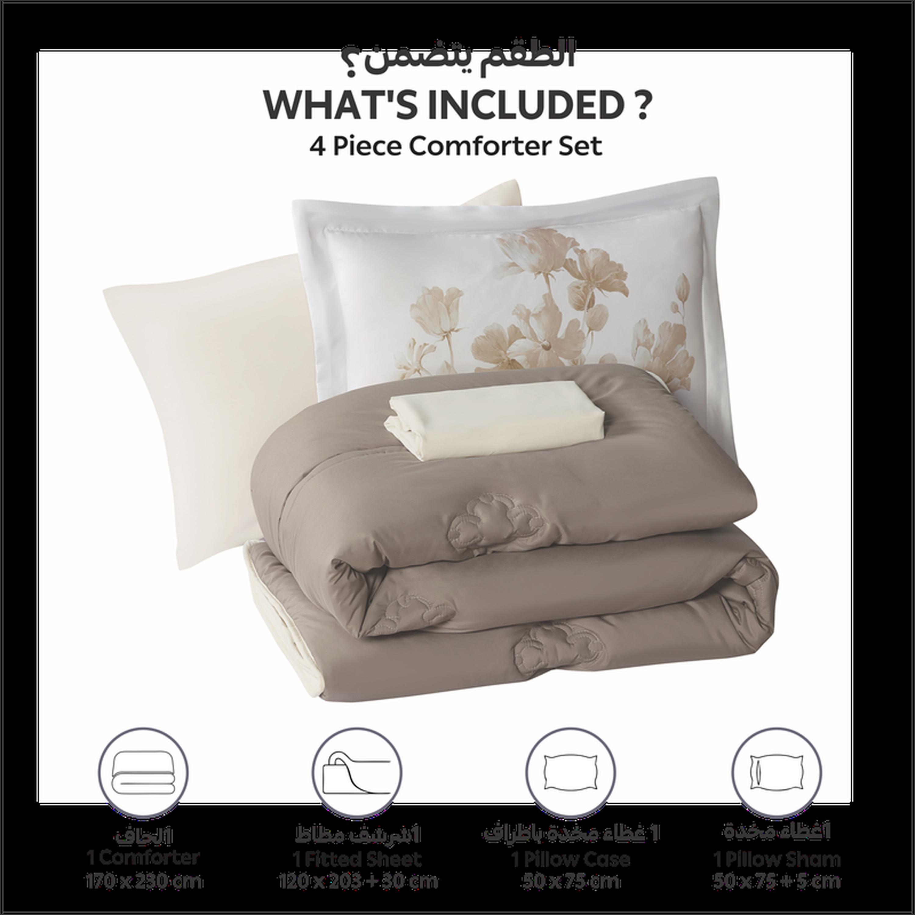 Assorted 4-Piece Twin Comforter Set - 170x230 cm-household-bedding-comfortersandbedspreads-comforters-image-3