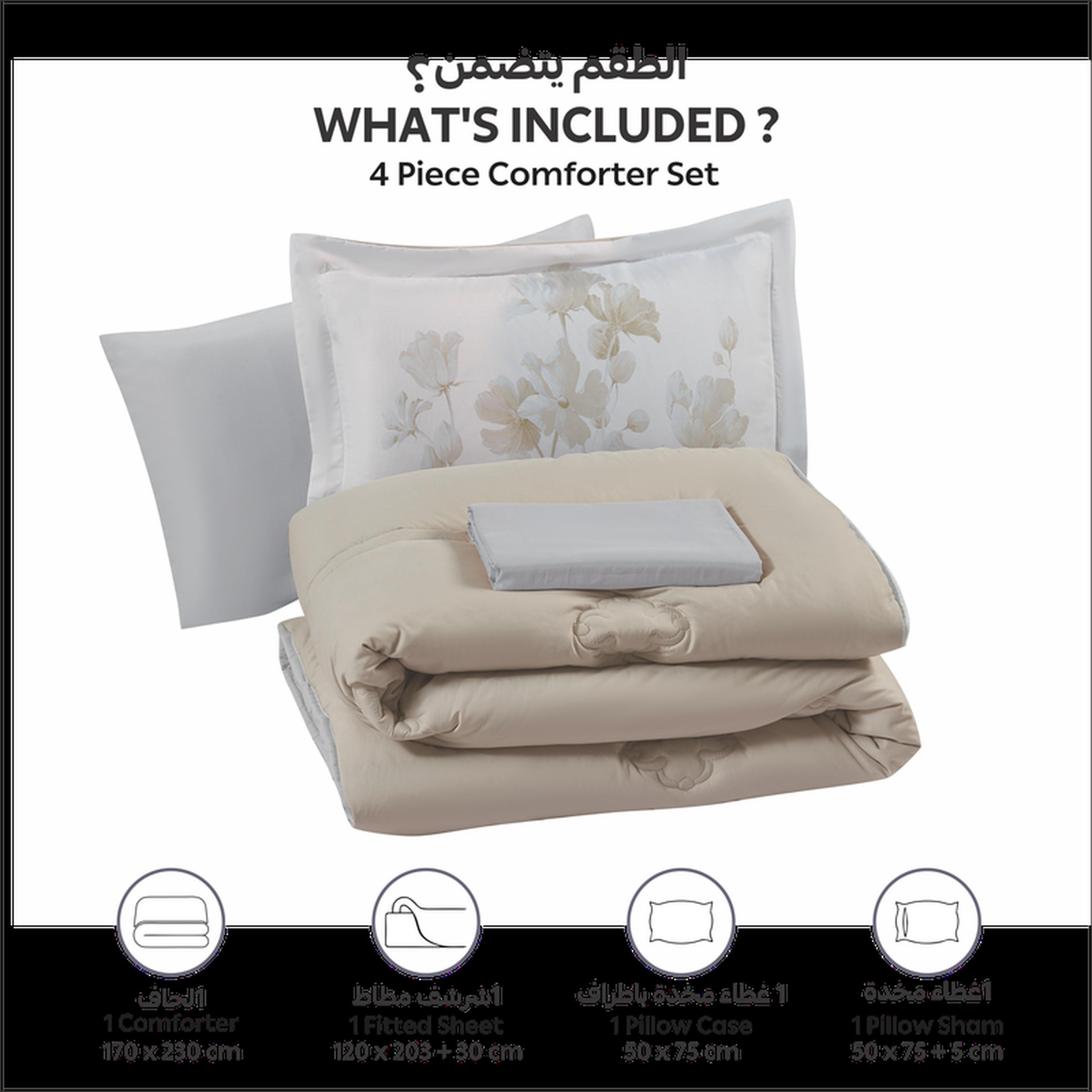 Assorted 4-Piece Twin Comforter Set - 170x230 cm-household-bedding-comfortersandbedspreads-comforters-image-3
