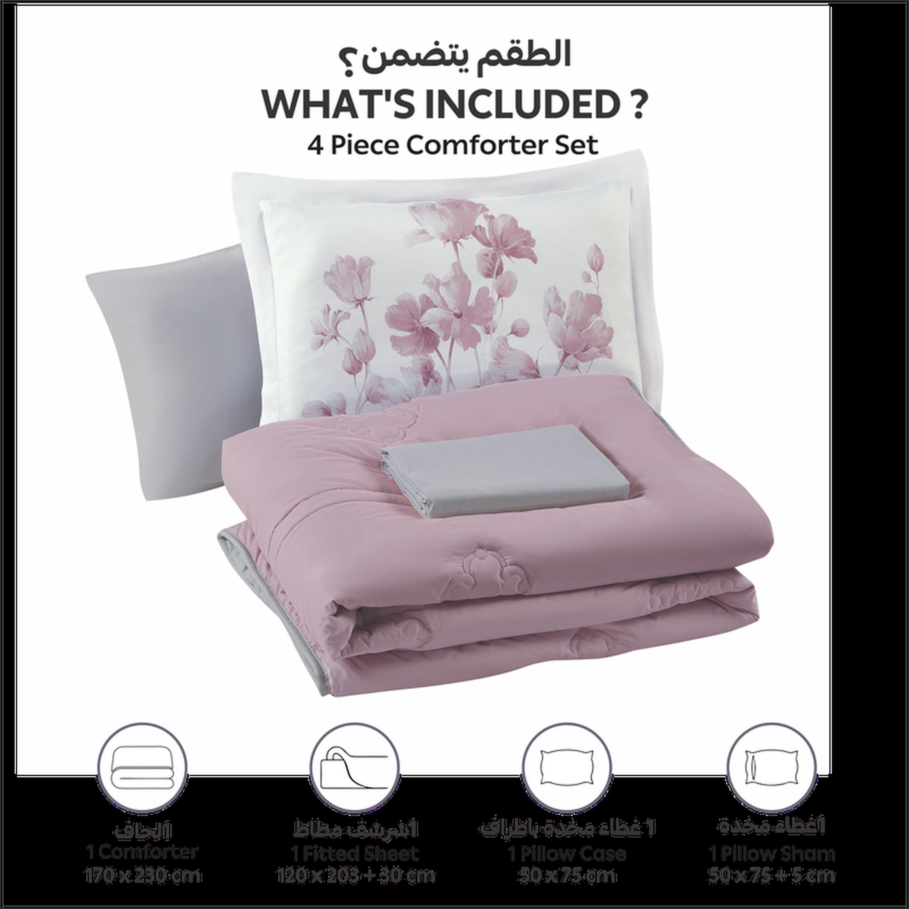 Assorted 4-Piece Twin Comforter Set - 170x230 cm-household-bedding-comfortersandbedspreads-comforters-image-3