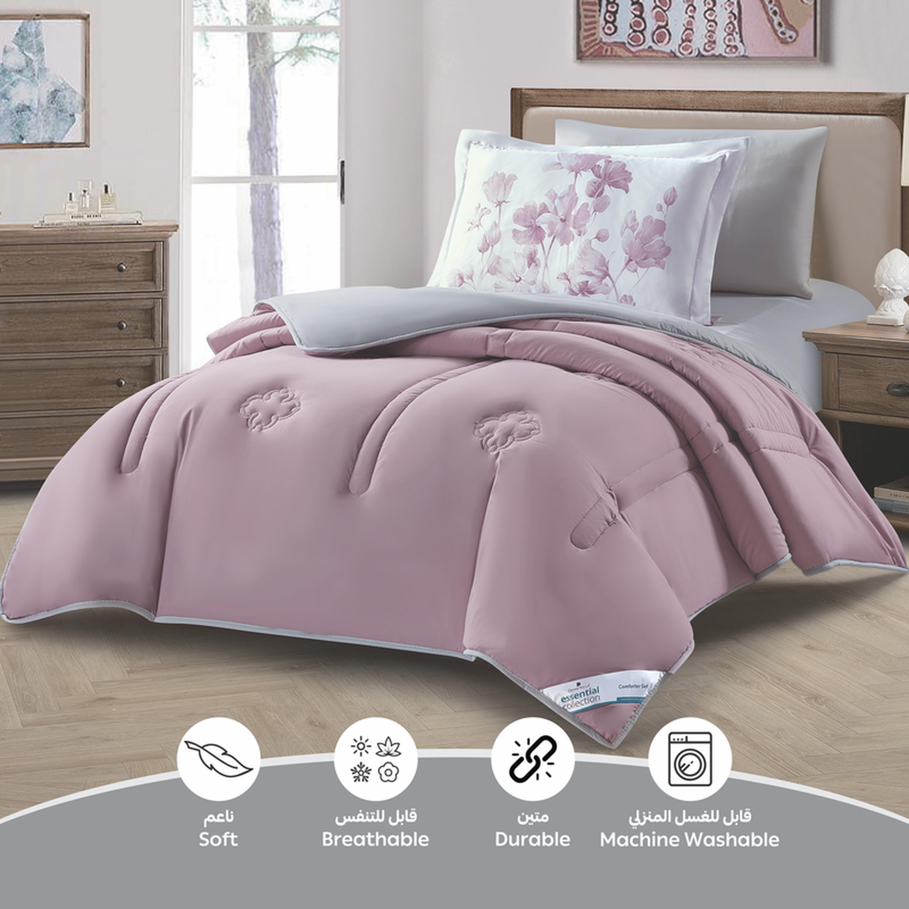 Assorted 4-Piece Twin Comforter Set - 170x230 cm-household-bedding-comfortersandbedspreads-comforters-image-5