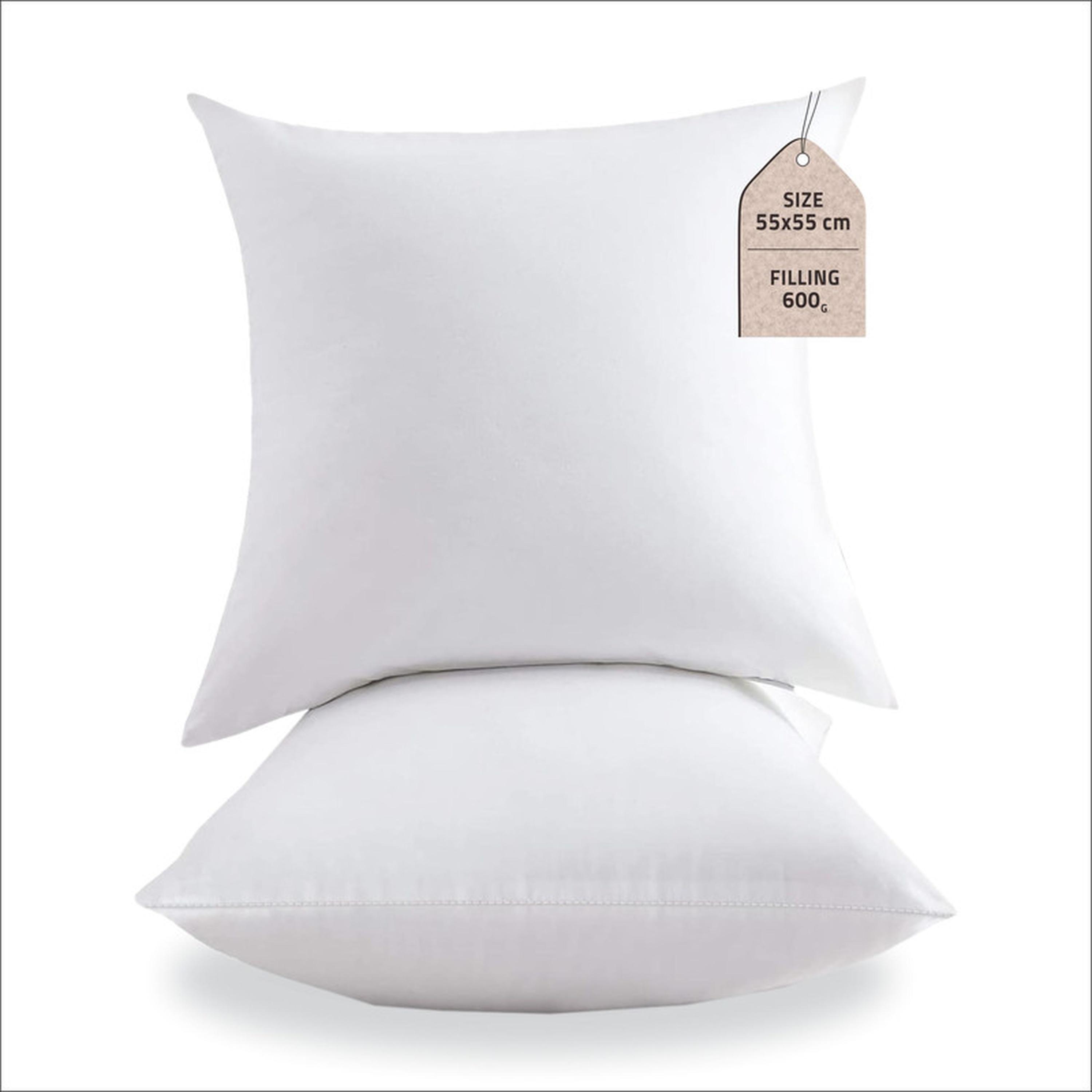 Down Alternative Filling 2-PieceCushion Set - 55x55 cms-household-cushionsandthrows-filledcushions-cushioninserts-image-1