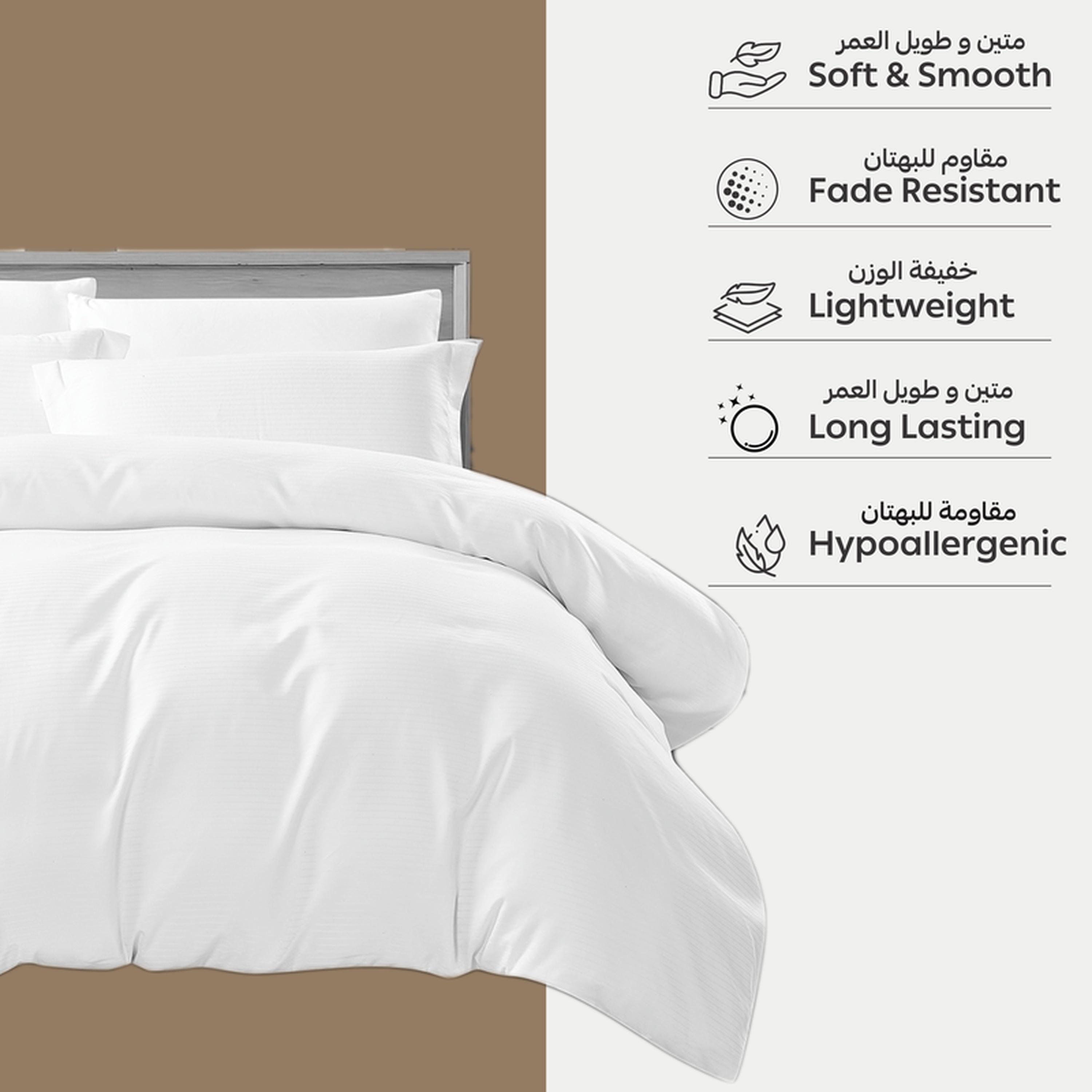 طقم غطاء لحاف كينج مخطط 6 قطع من دونتيلا - 260×240 سم-household-bedding-duvetandcovers-duvetcovers-image-6