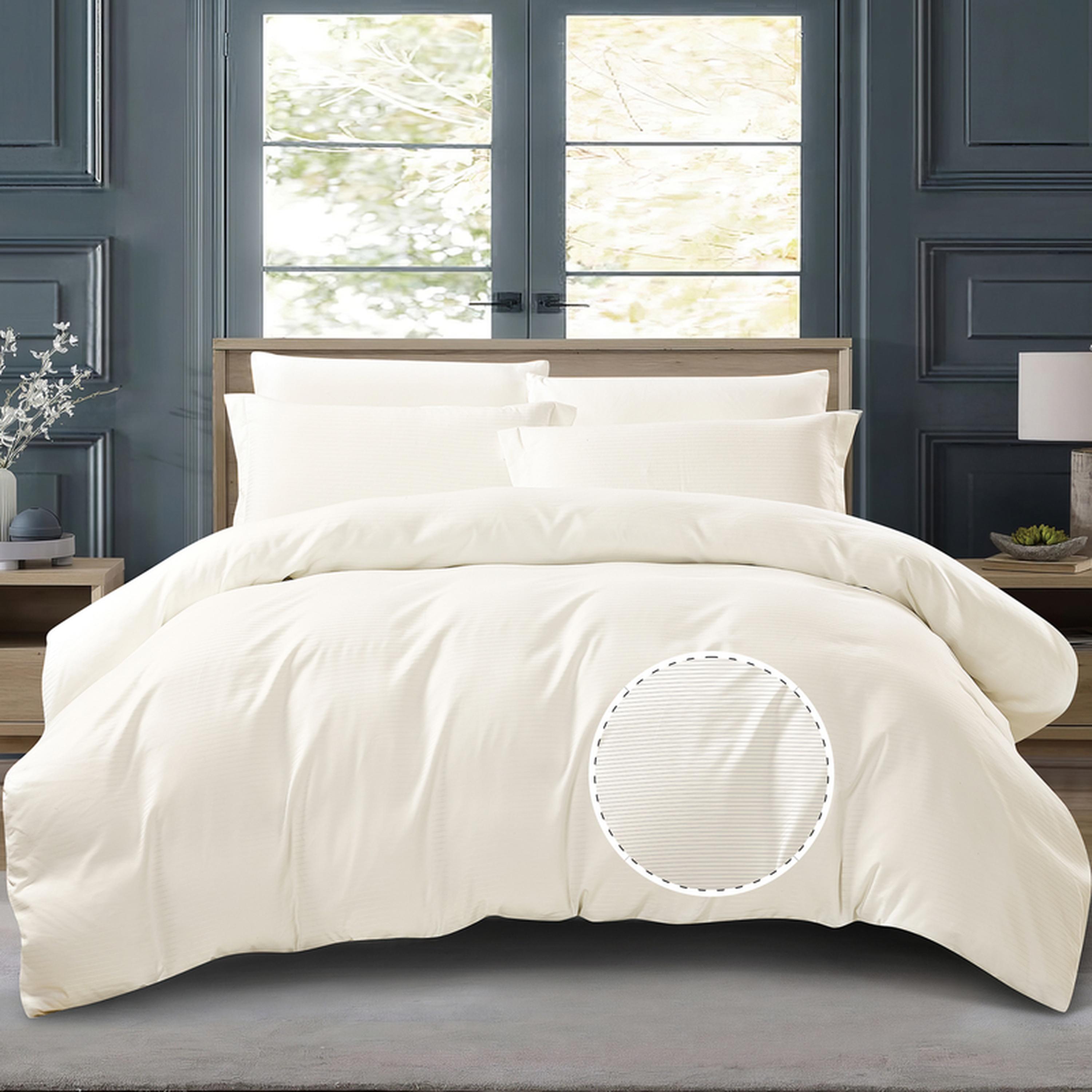 طقم غطاء لحاف كينج مخطط 6 قطع من دونتيلا - 260×240 سم-household-bedding-duvetandcovers-duvetcovers-image-8