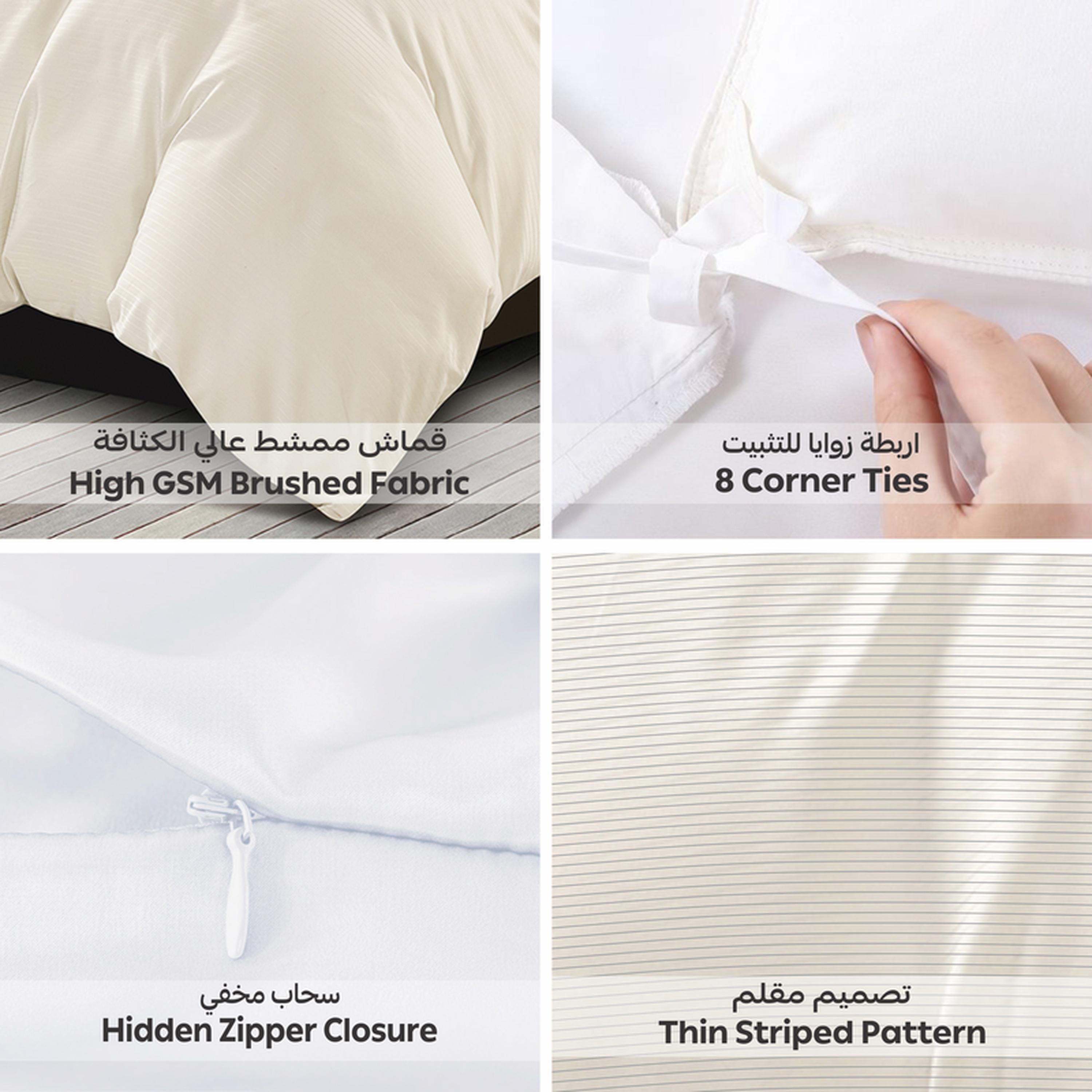 طقم غطاء لحاف كينج مخطط 6 قطع من دونتيلا - 260×240 سم-household-bedding-duvetandcovers-duvetcovers-image-12