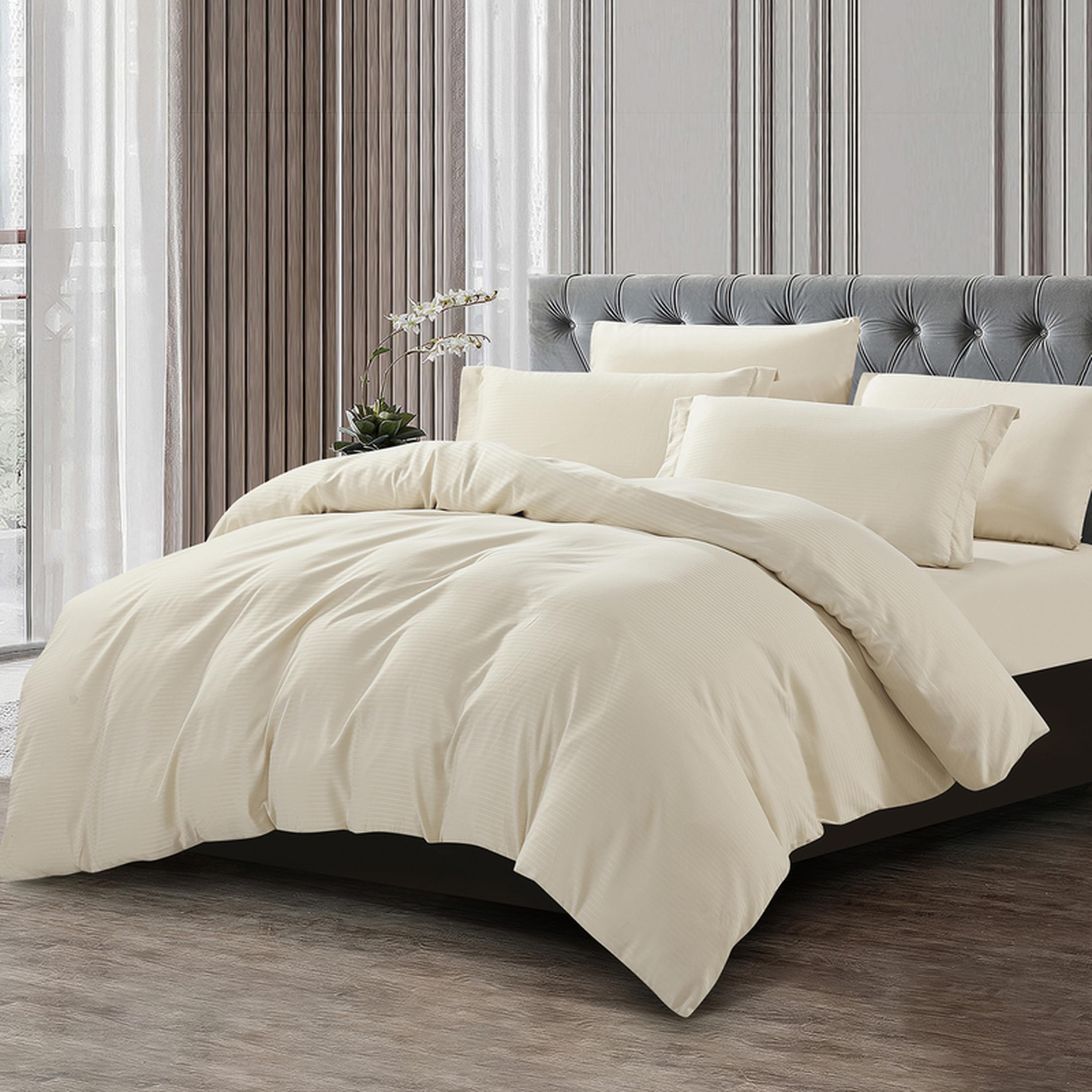 طقم غطاء لحاف كينج مخطط 6 قطع من دونتيلا - 260×240 سم-household-bedding-duvetandcovers-duvetcovers-image-16