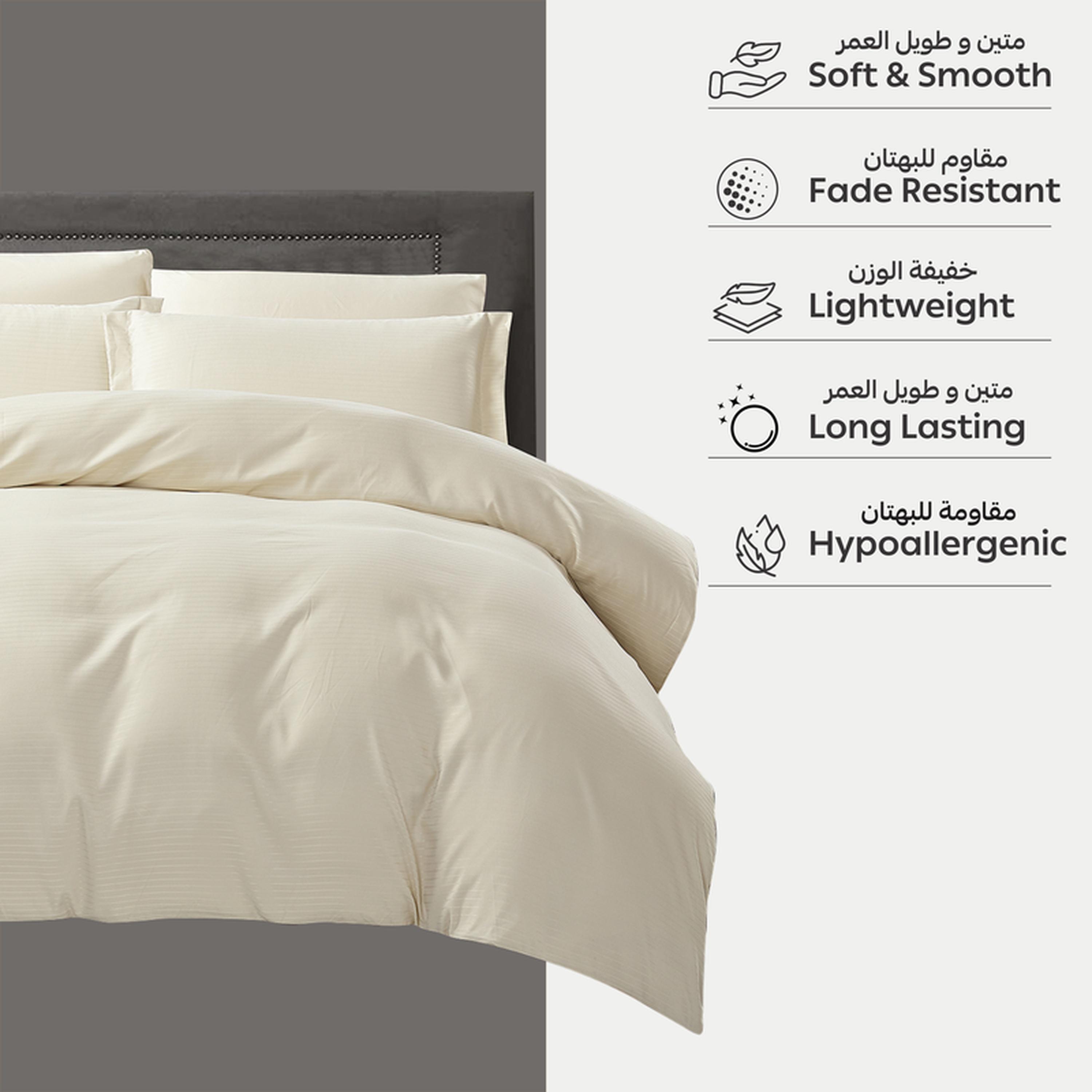 طقم غطاء لحاف كينج مخطط 6 قطع من دونتيلا - 260×240 سم-household-bedding-duvetandcovers-duvetcovers-image-20