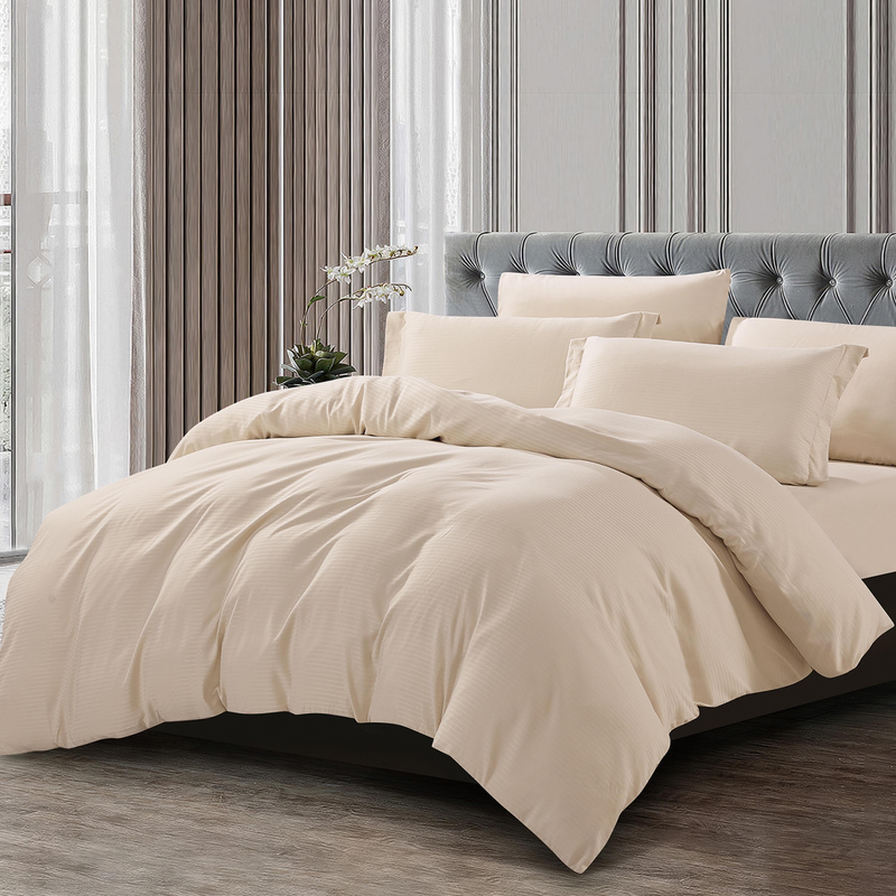 طقم غطاء لحاف كينج مخطط 6 قطع من دونتيلا - 260×240 سم-household-bedding-duvetandcovers-duvetcovers-image-23