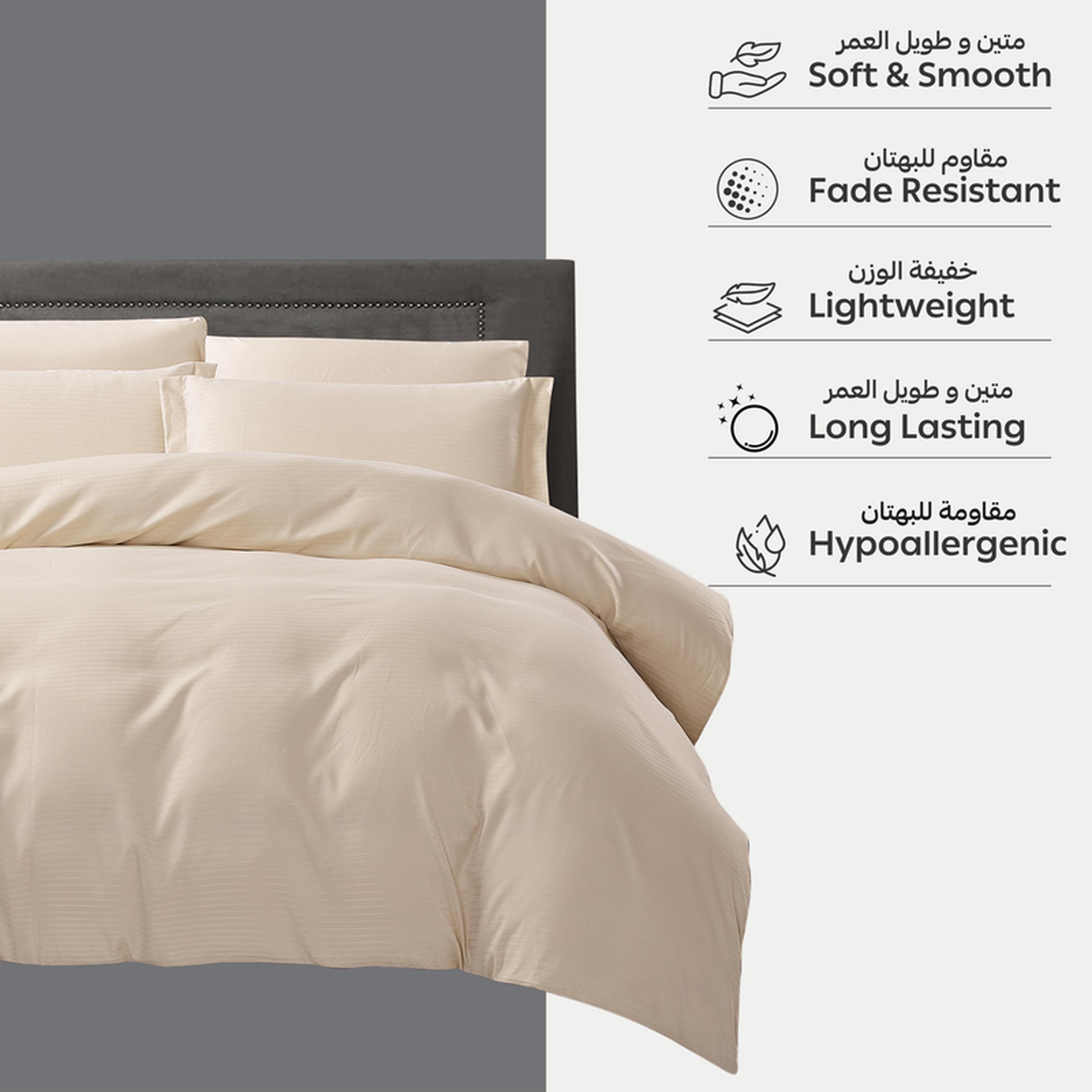 طقم غطاء لحاف كينج مخطط 6 قطع من دونتيلا - 260×240 سم-household-bedding-duvetandcovers-duvetcovers-image-27