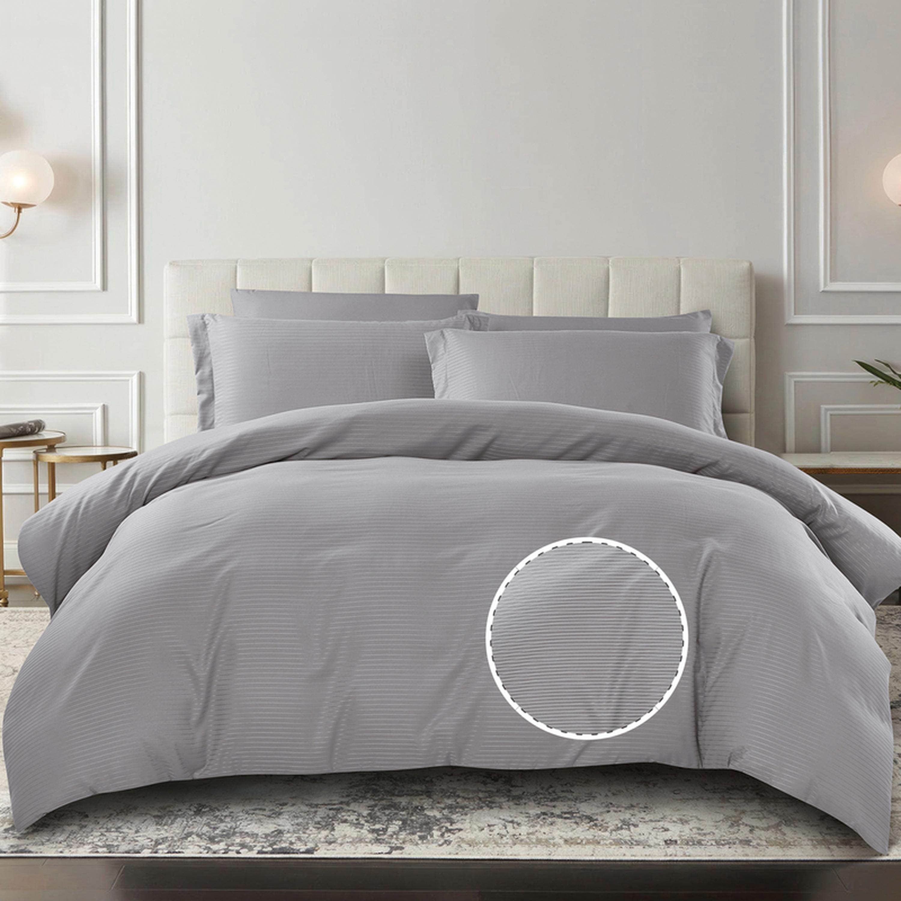 طقم غطاء لحاف كينج مخطط 6 قطع من دونتيلا - 260×240 سم-household-bedding-duvetandcovers-duvetcovers-image-29